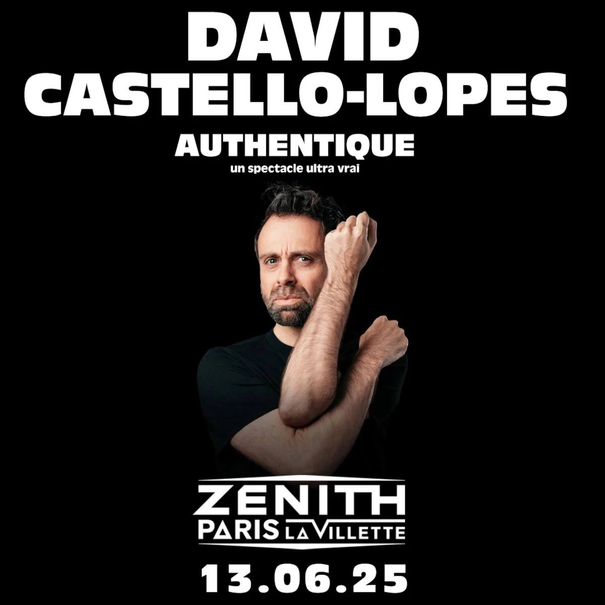 David Castello-Lopes in der Zenith Paris Tickets