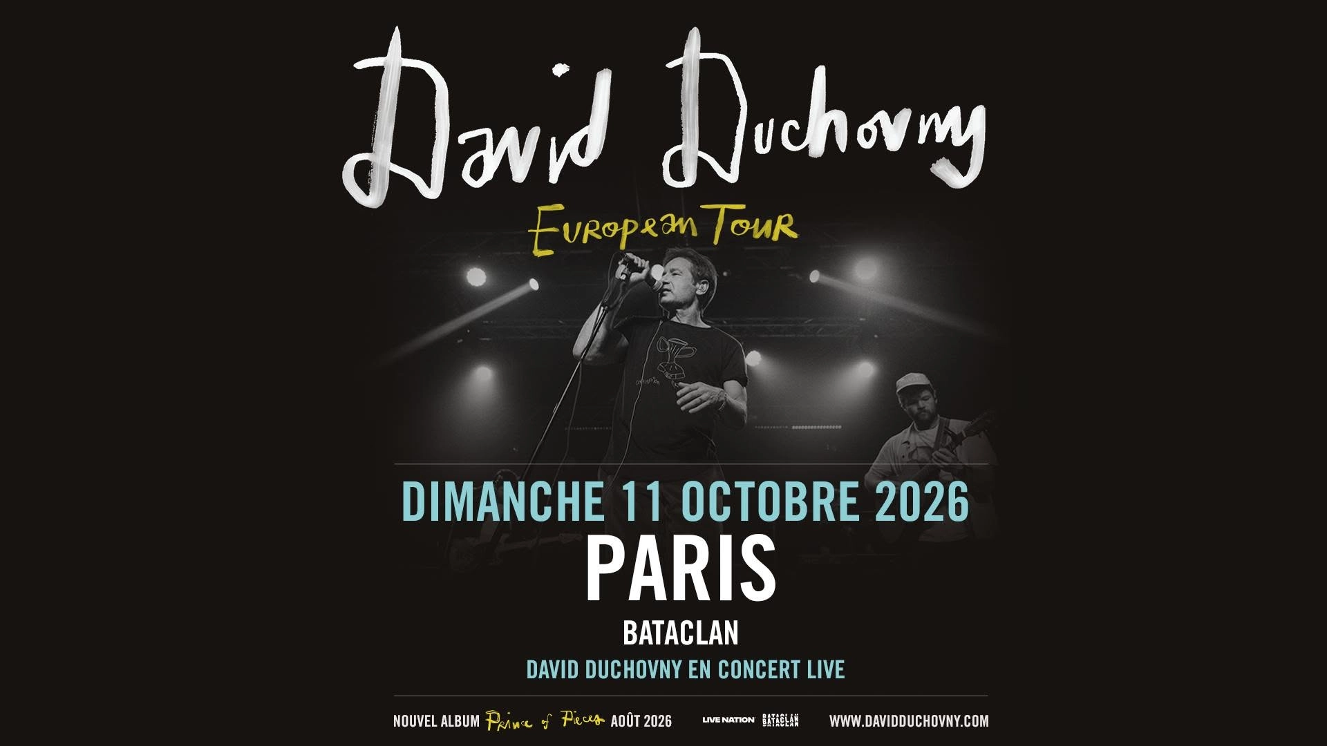 Billets David Duchovny (Bataclan - Paris)