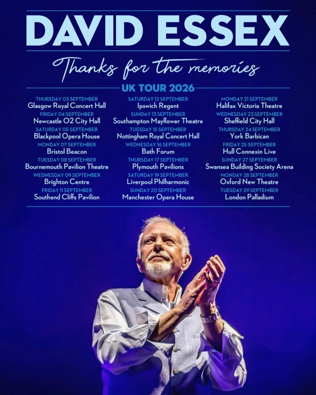 David Essex at Brighton Centre Tickets