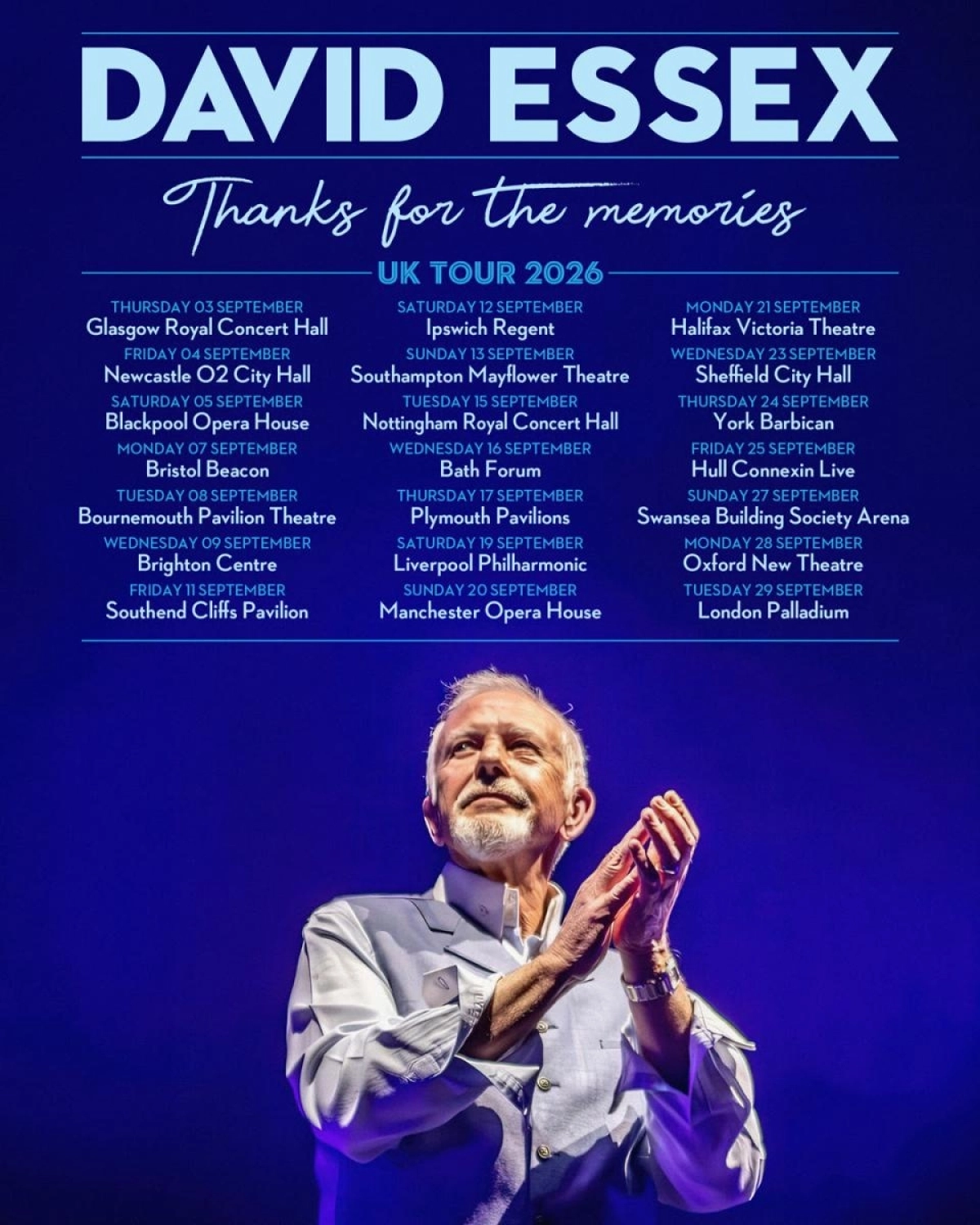 David Essex en New Theatre Oxford Tickets