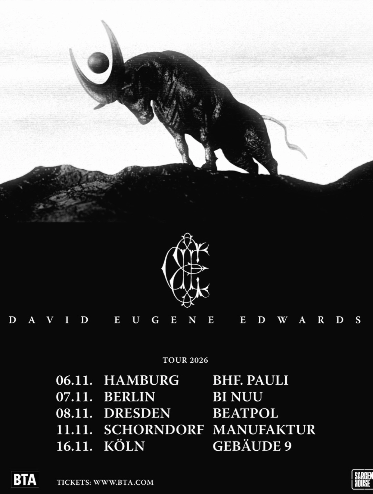 Billets David Eugene Edwards (Club Manufaktur - Schorndorf)