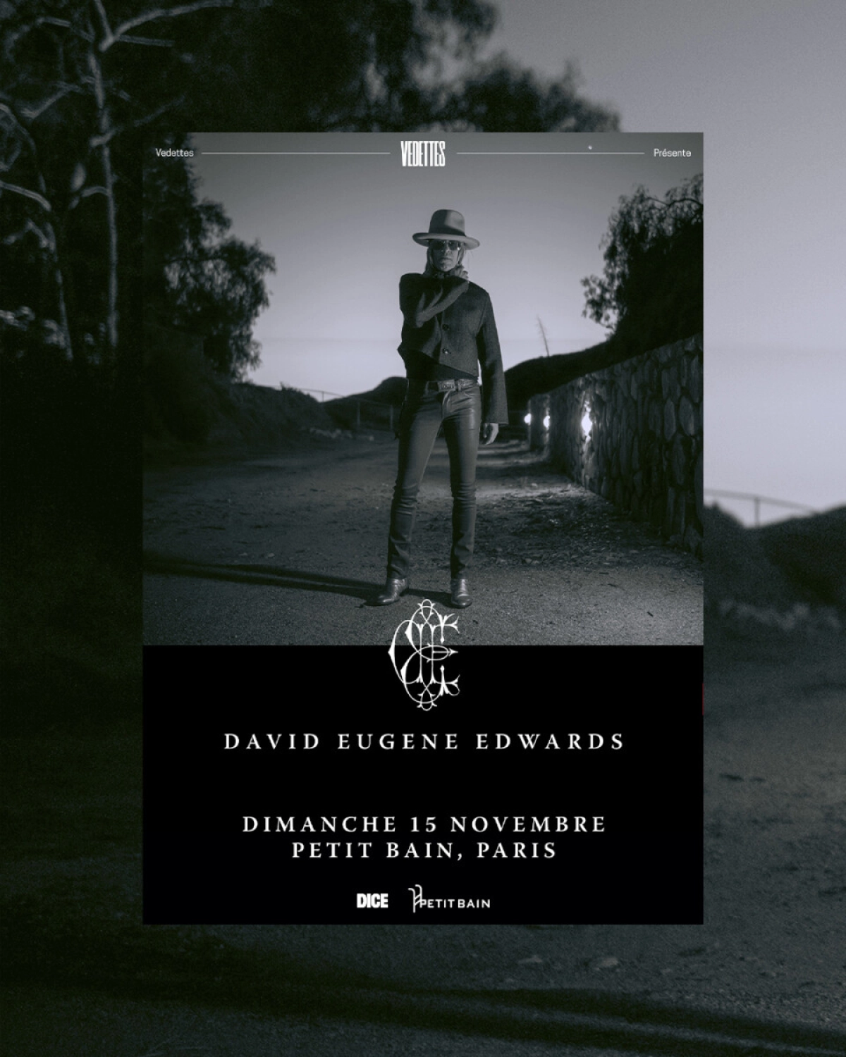 Billets David Eugene Edwards (Petit Bain - Paris)