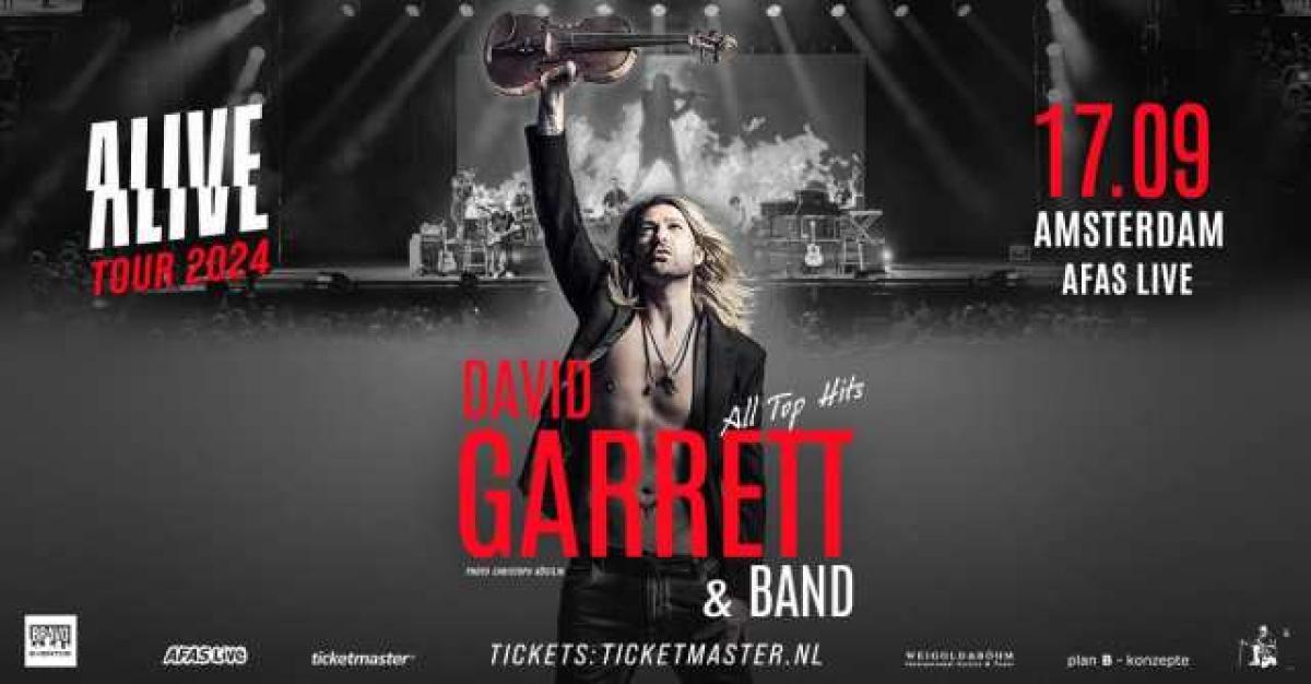 David Garrett and His Band al AFAS Live Tickets