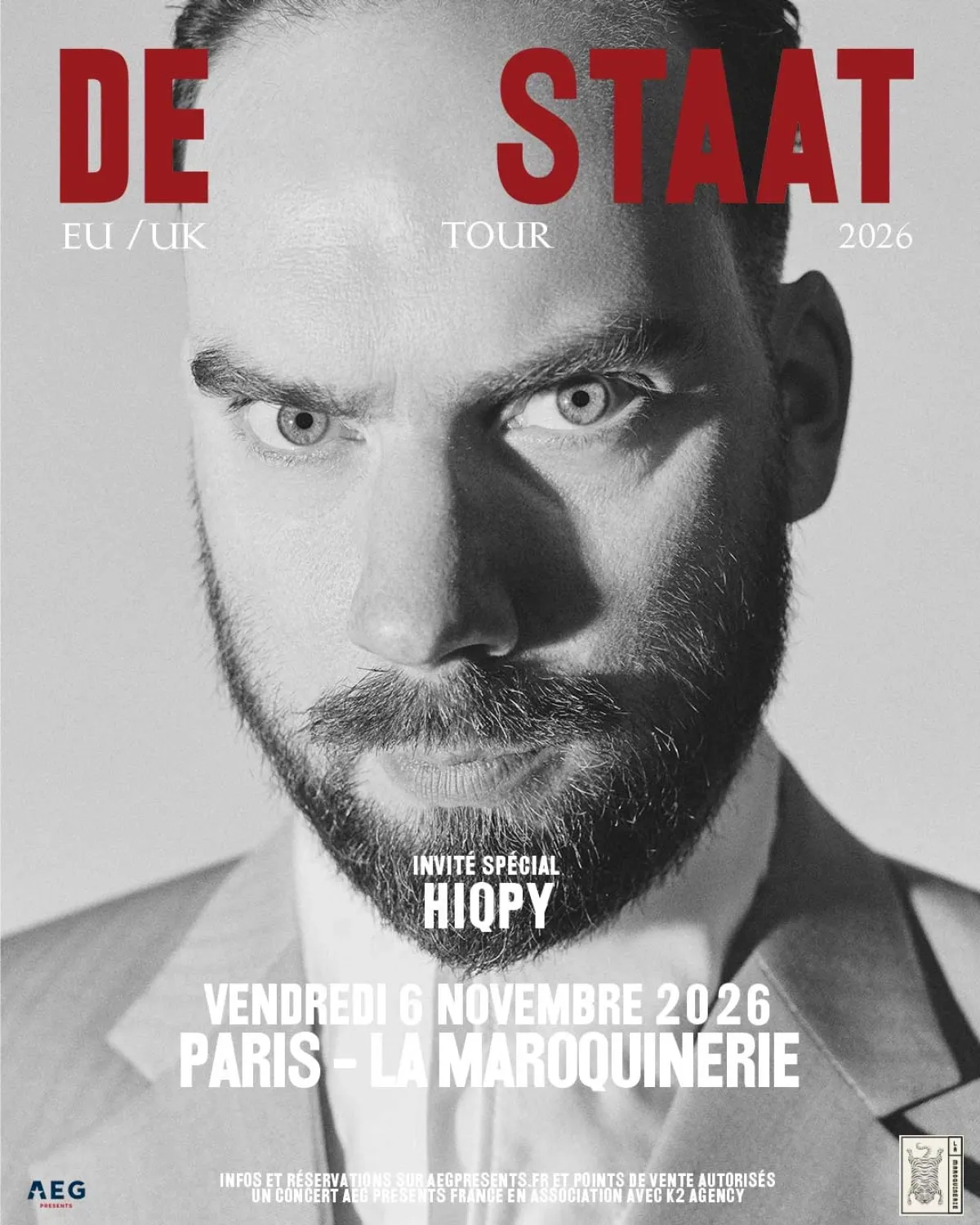 De Staat at La Maroquinerie Tickets