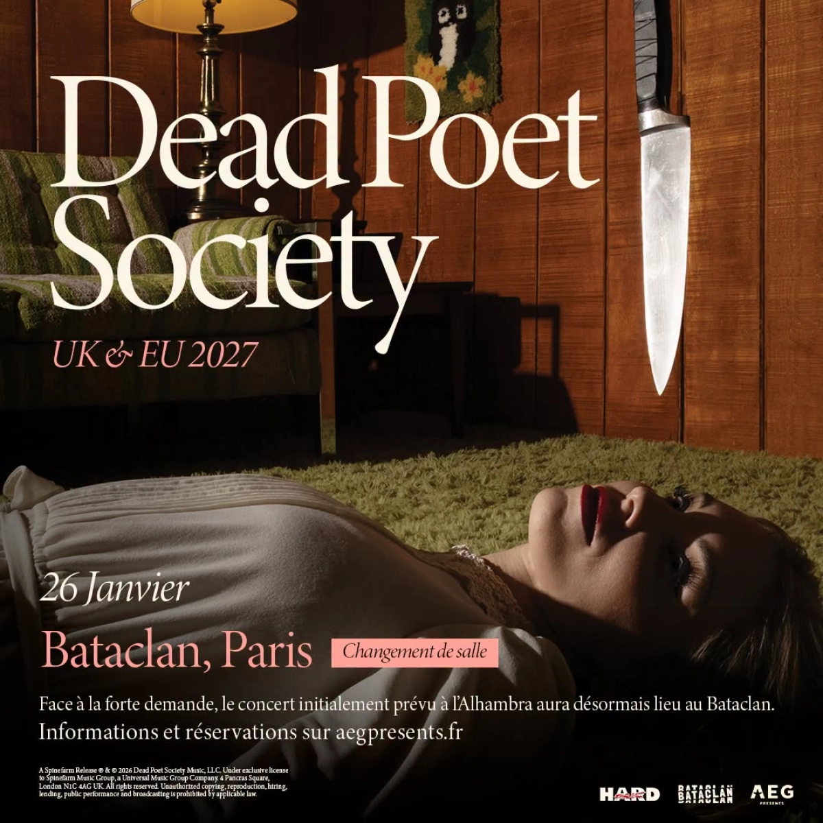 Billets Dead Poet Society (Bataclan - Paris)