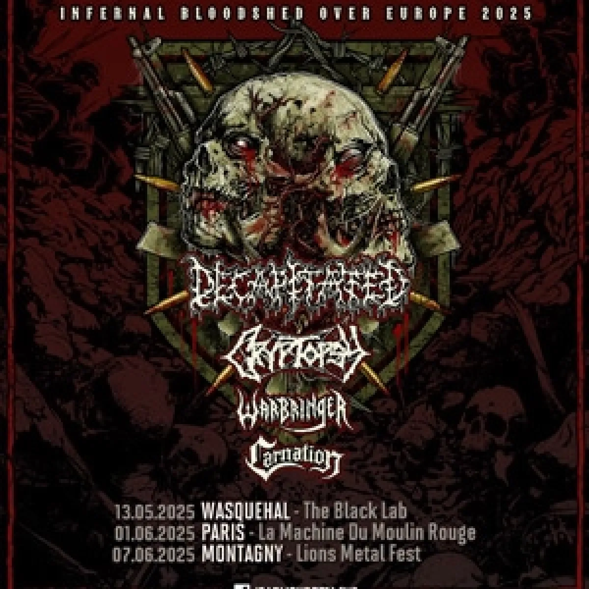 Billets Decapitated - Cryptopsy - Warbringer (The Black Lab - Lille)