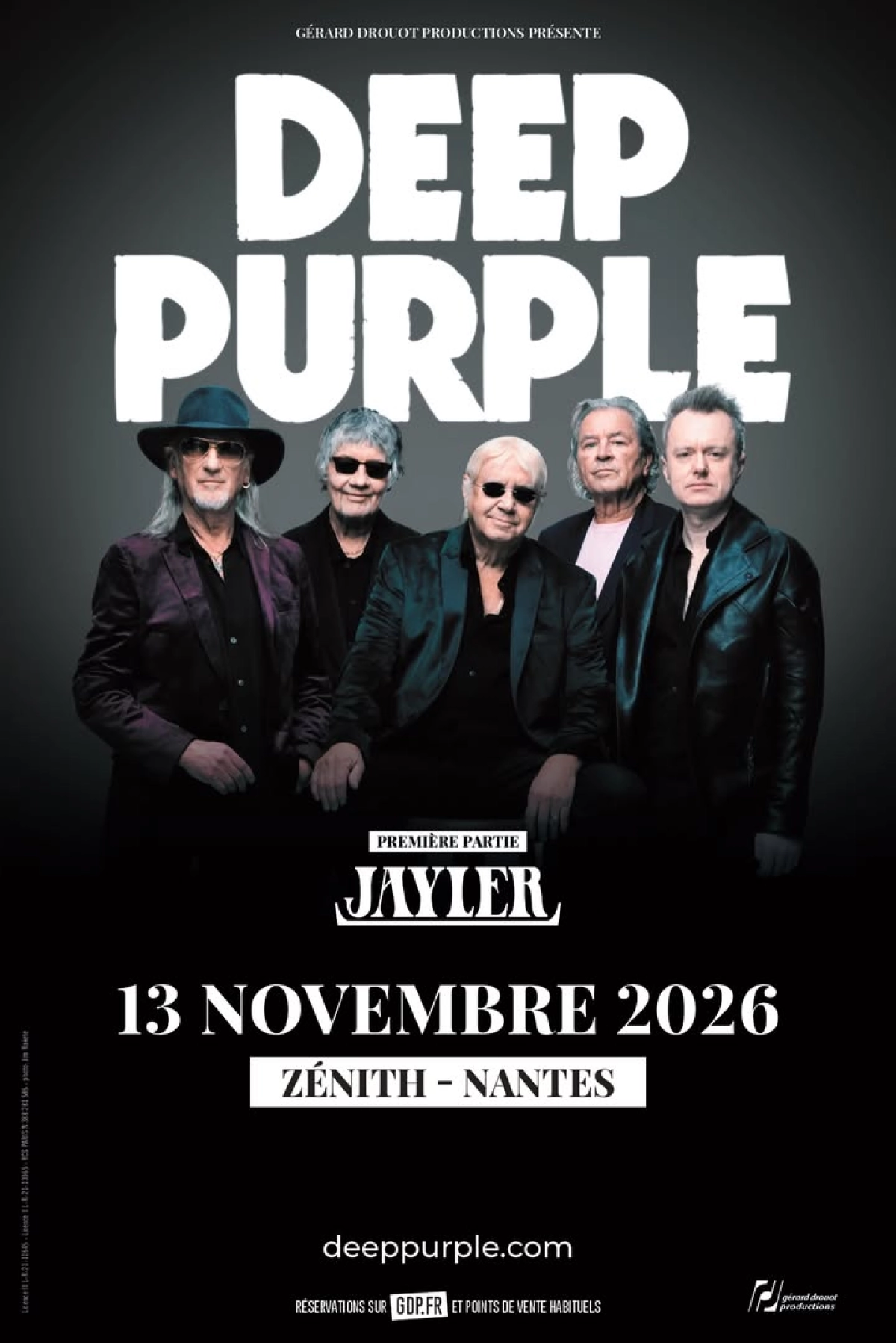 Billets Deep Purple (Zenith Nantes - Nantes)