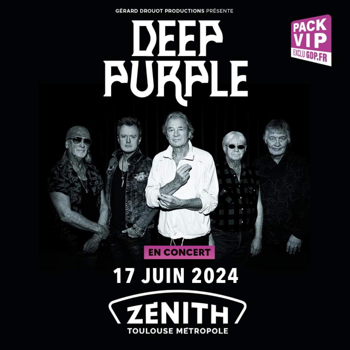 Deep Purple at Zenith Toulouse Tickets