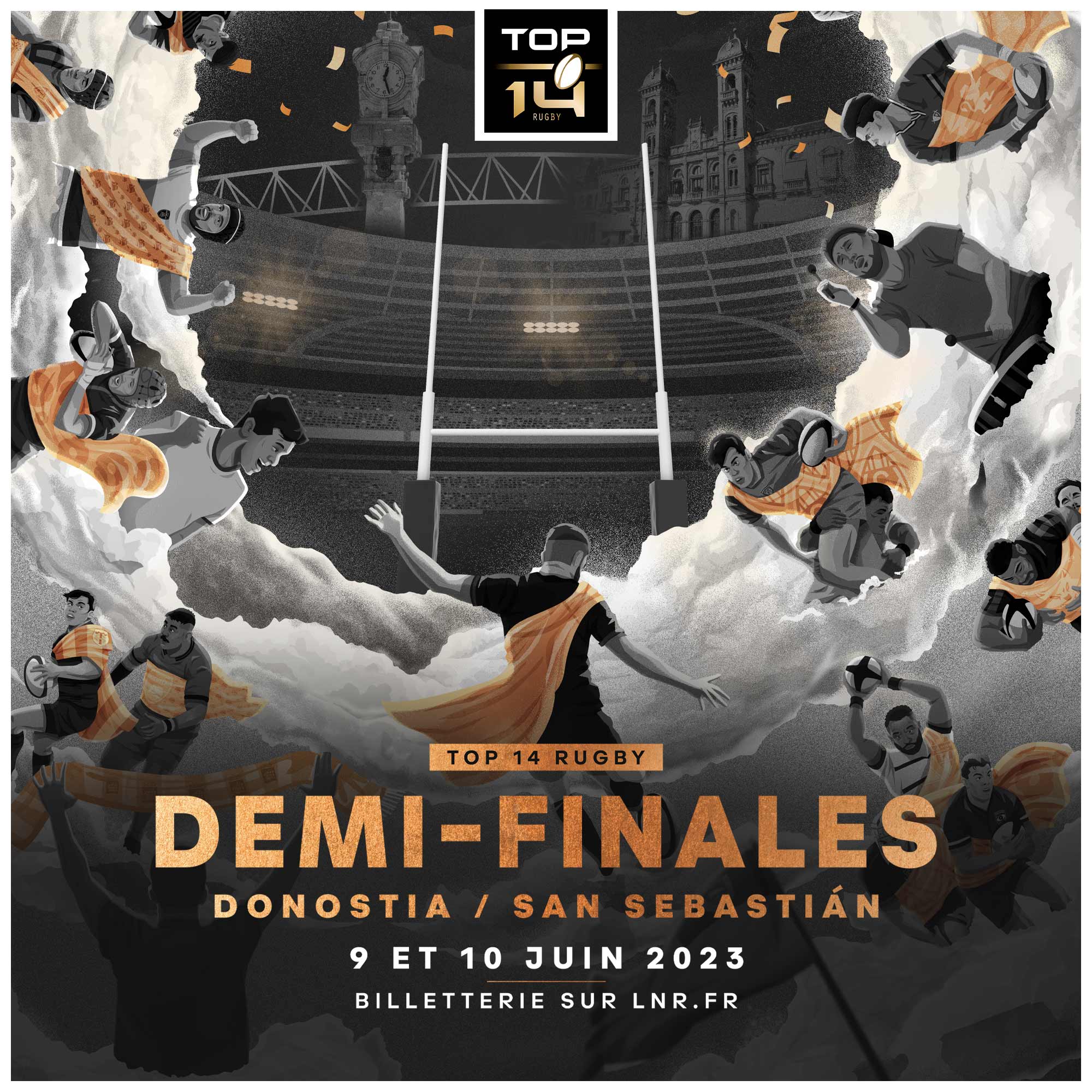 Billets Demi Finale Top 14 - Samedi (Stade Anoeta - San Sébastian)
