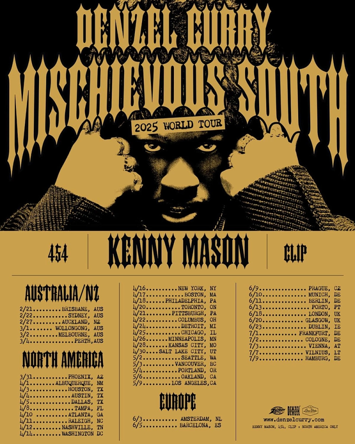Billets Denzel Curry (Theaterfabrik München - Munich)