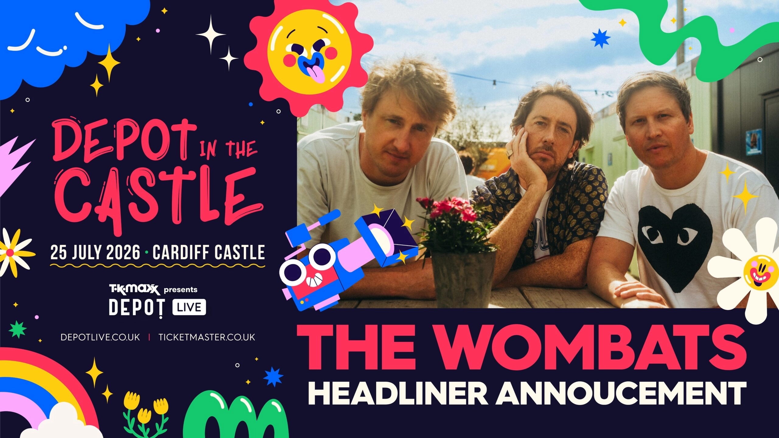 Billets Depot In The Castle: The Wombats (Cardiff Castle - Cardiff)