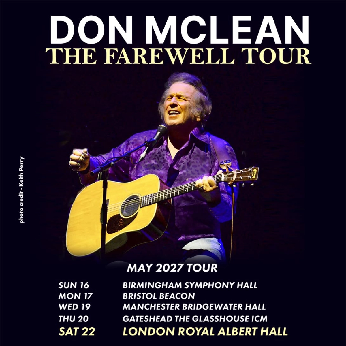 Billets Don McLean (Royal Albert Hall - Londres)