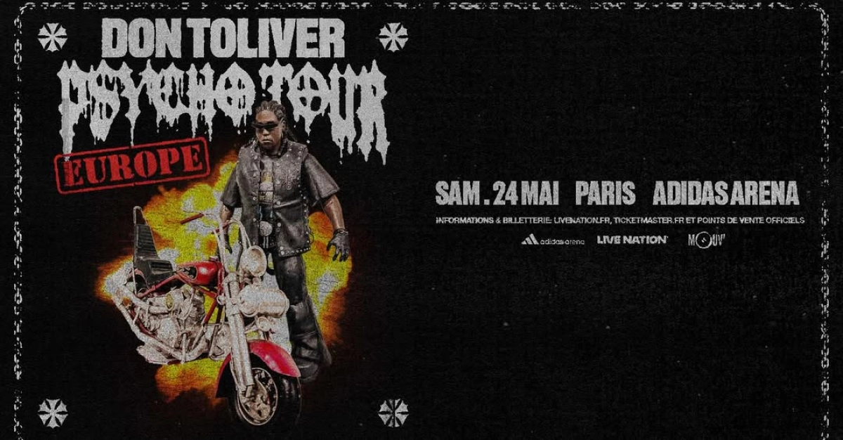 Billets Don Toliver (Adidas Arena - Paris)