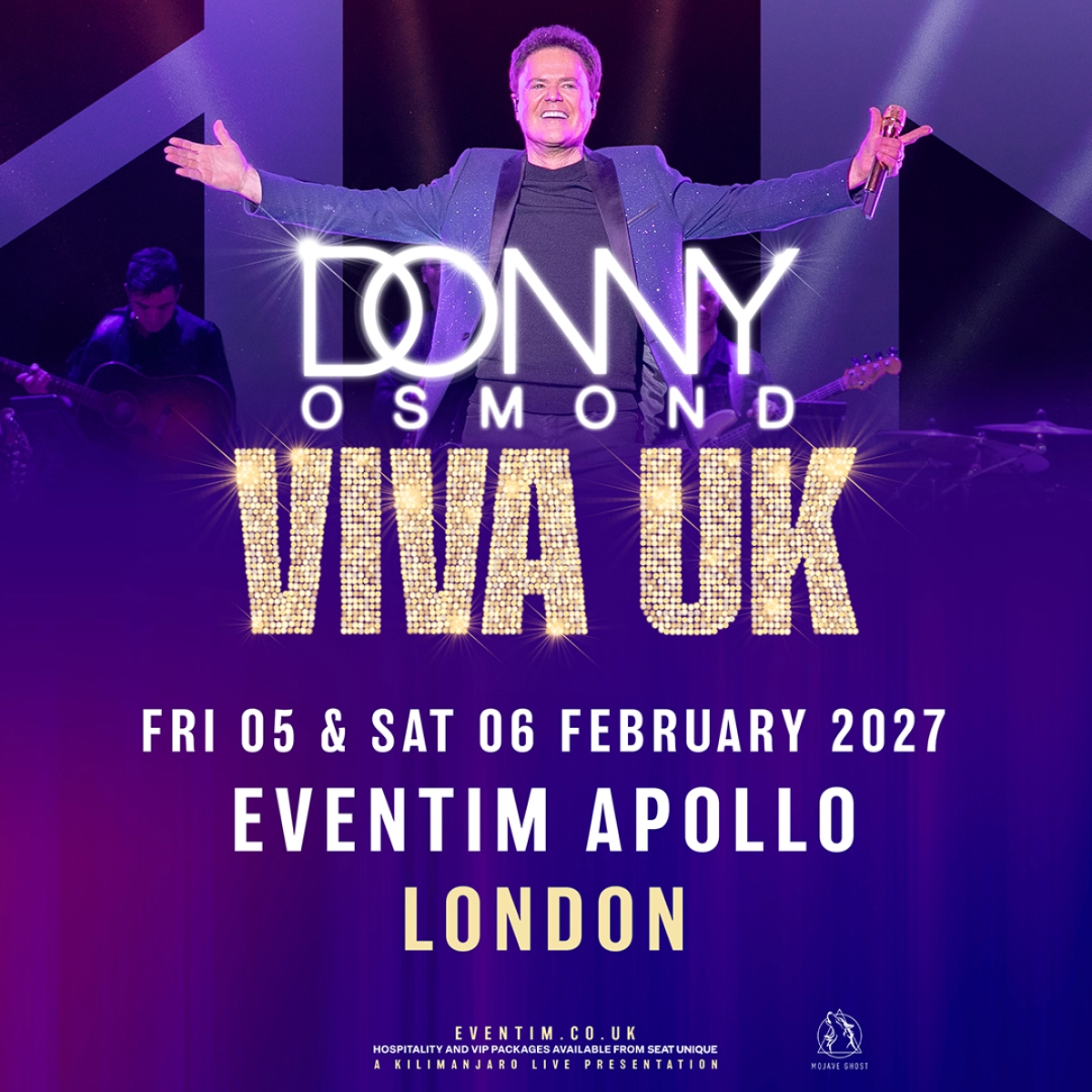 Donny Osmond in der Eventim Apollo Tickets