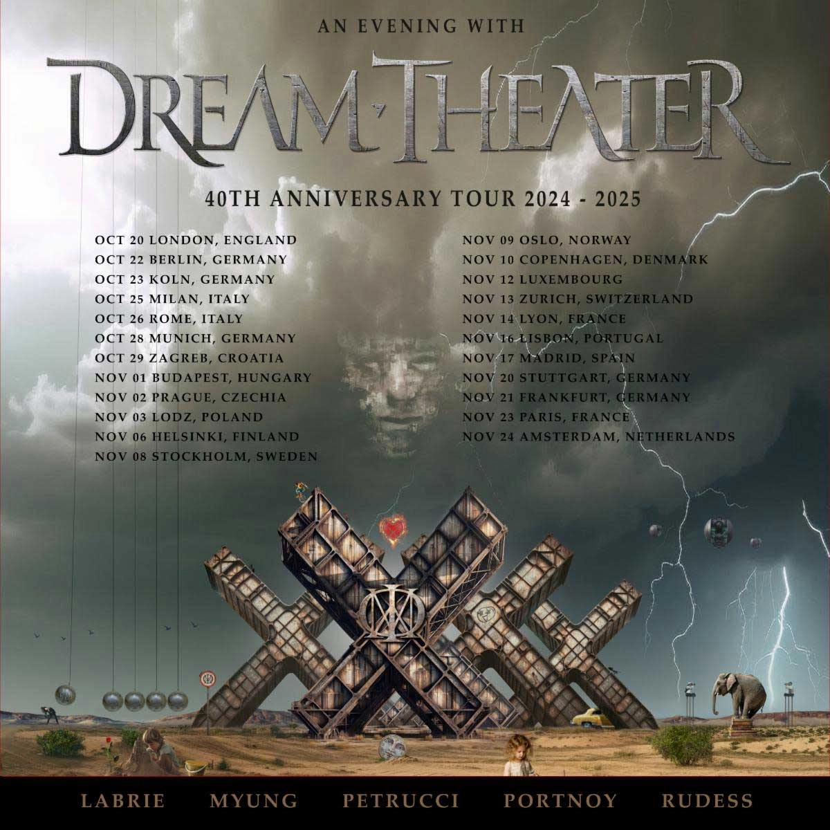 Dream Theater - 40th Anniversary Of Dream Theater al Oslo Spektrum Tickets