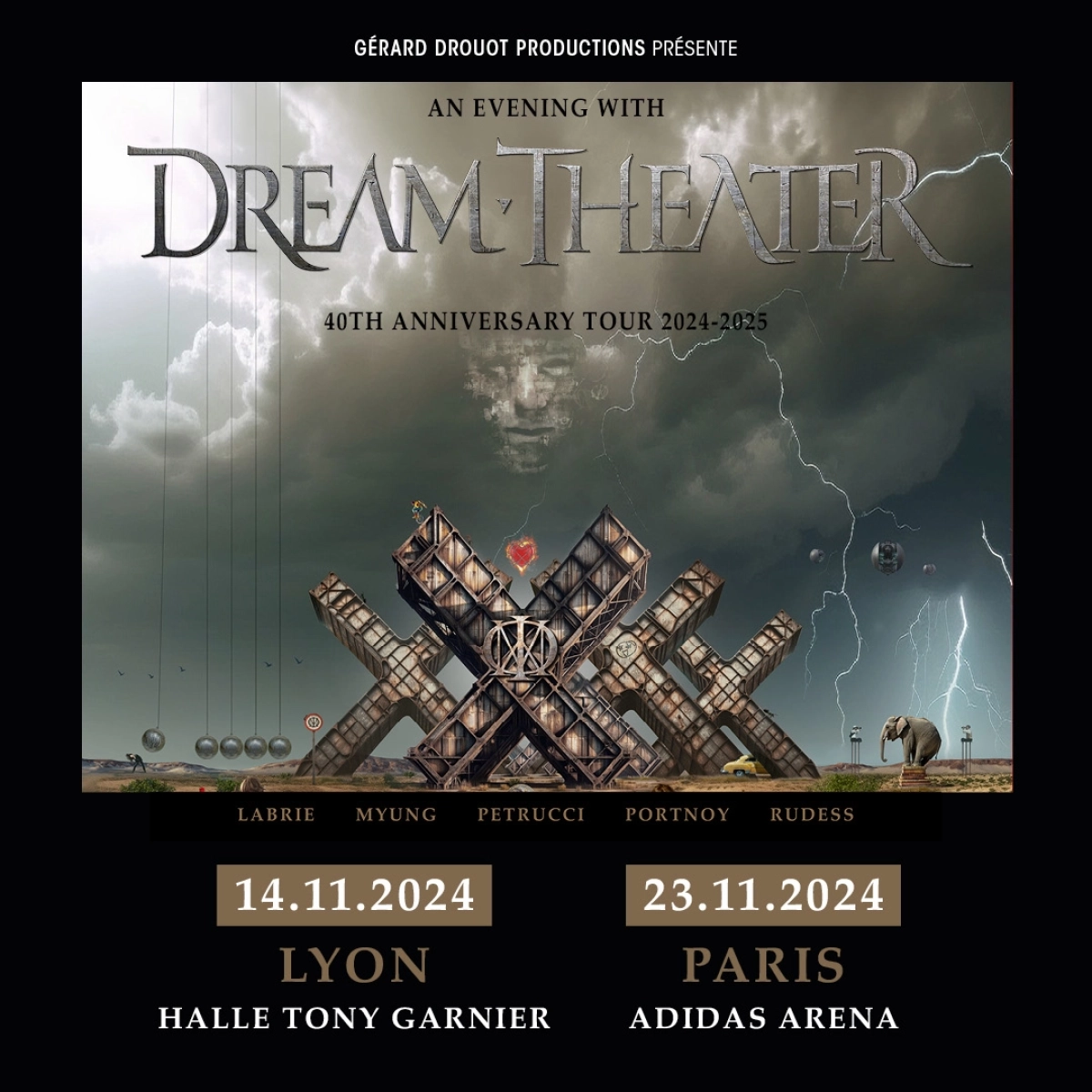 Billets Dream Theater (Halle Tony Garnier - Lyon)