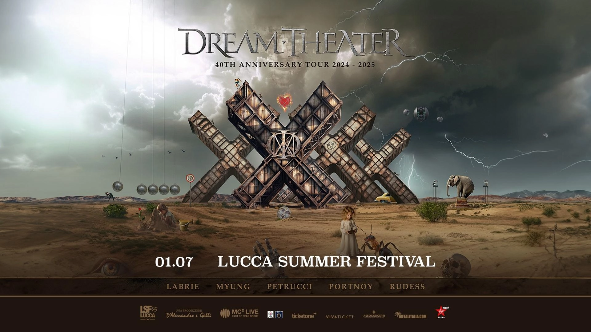 Billets Dream Theater (Piazza Napoleone - Lucca)