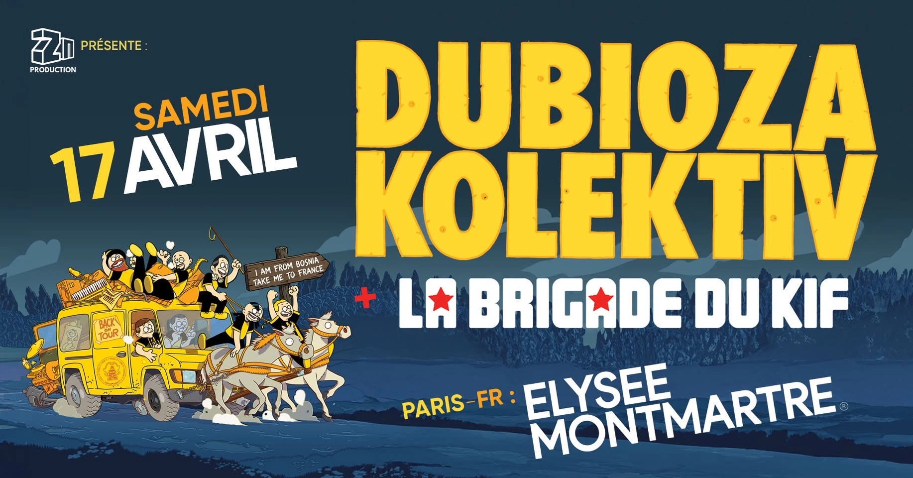 Billets Dubioza Kolektiv with La Brigade Du Kif (Elysee Montmartre - Paris)