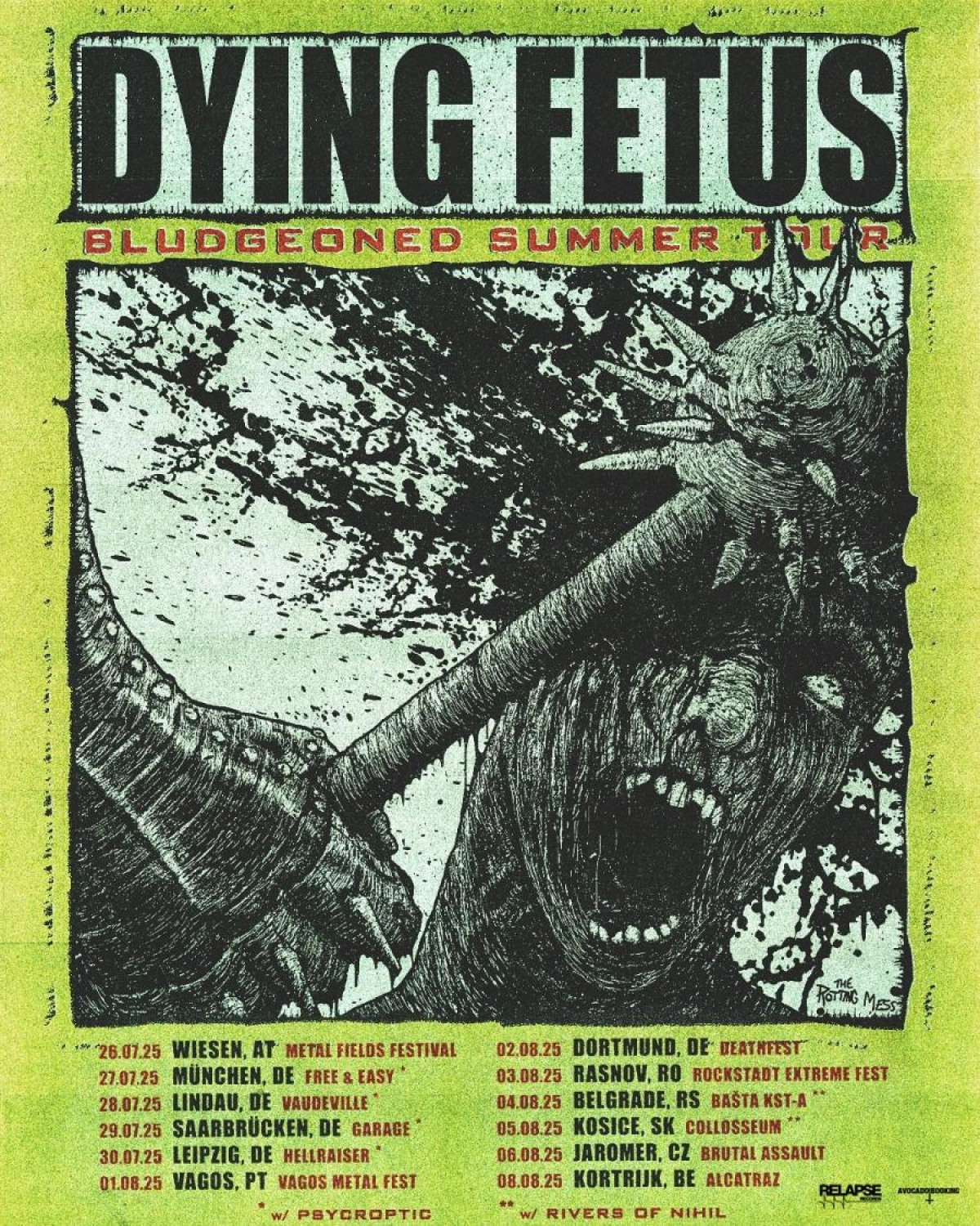 Billets Dying Fetus - Psycroptic (Hellraiser - Leipzig)