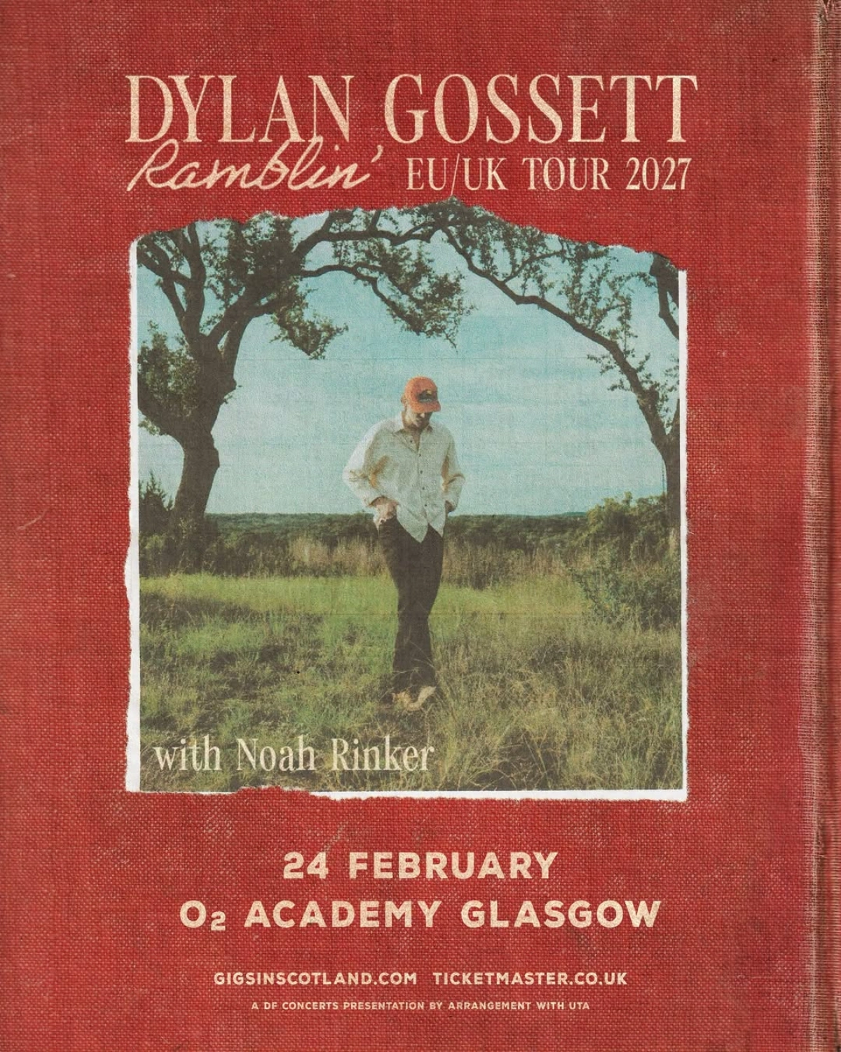 Dylan Gossett at O2 Academy Glasgow Tickets