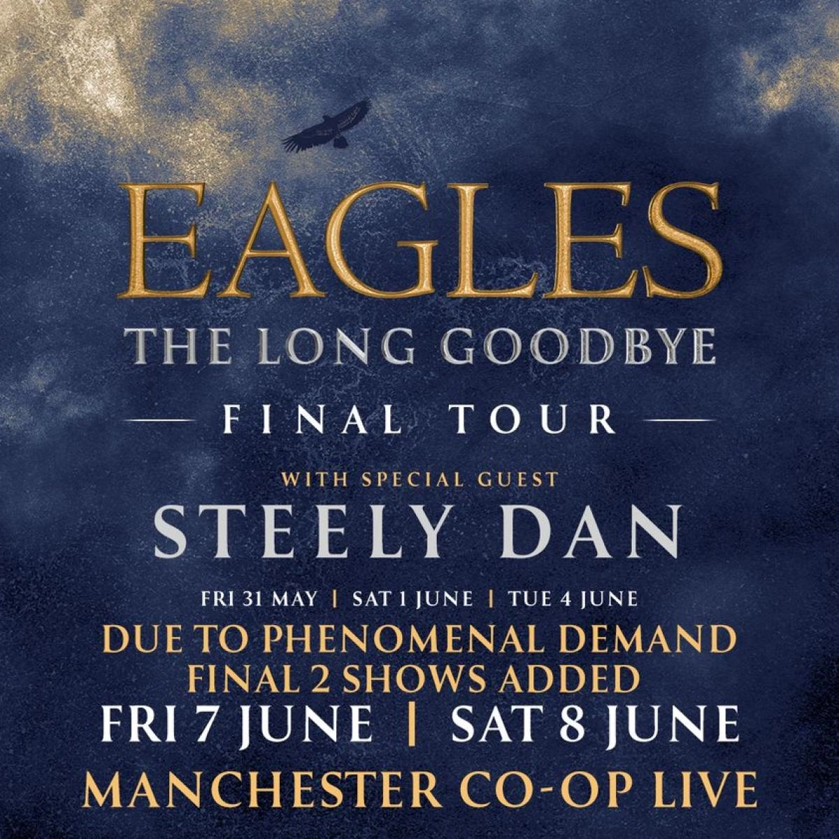 Billets Eagles (Co-op Live - Manchester)