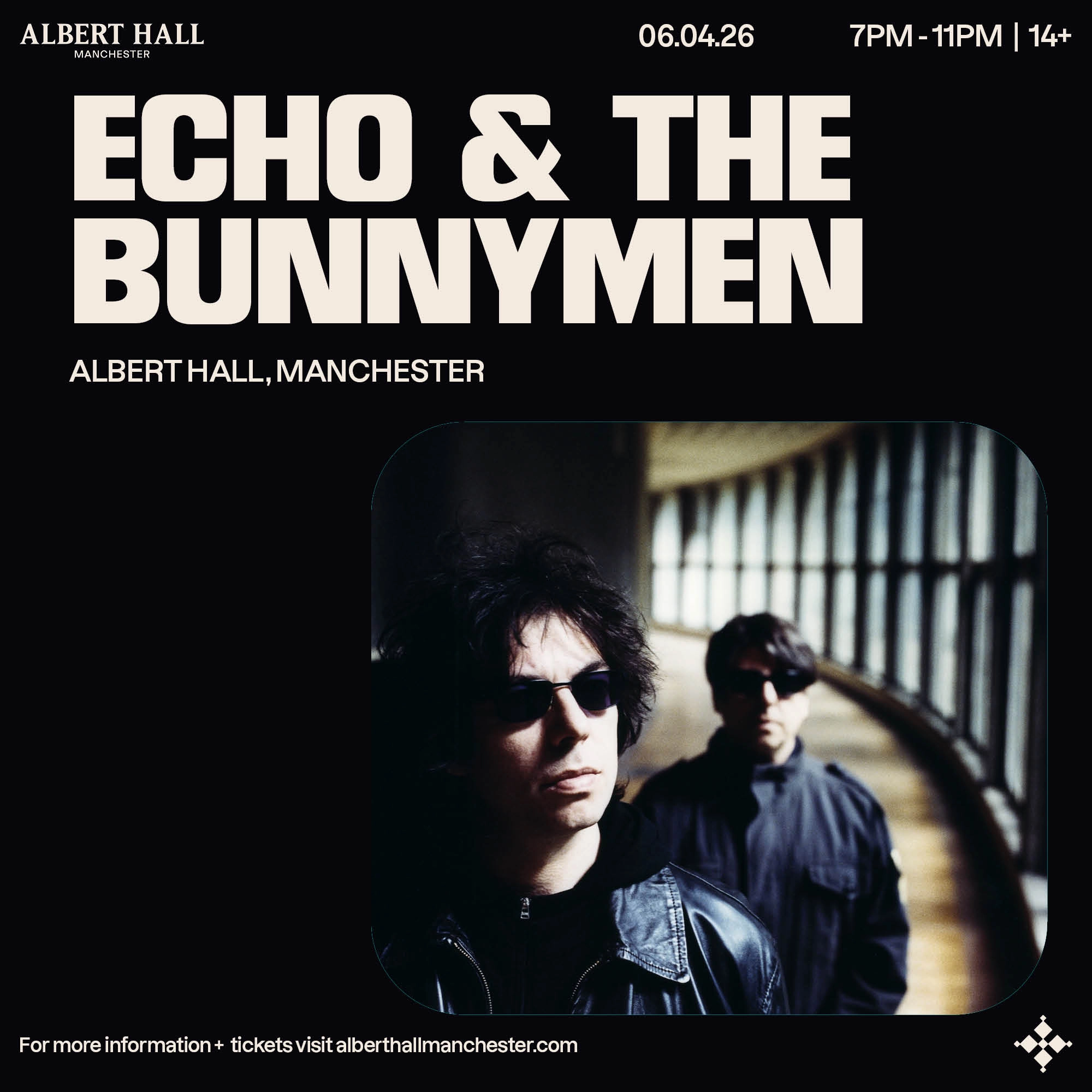 Echo and The Bunnymen at Albert Hall Manchester Tickets
