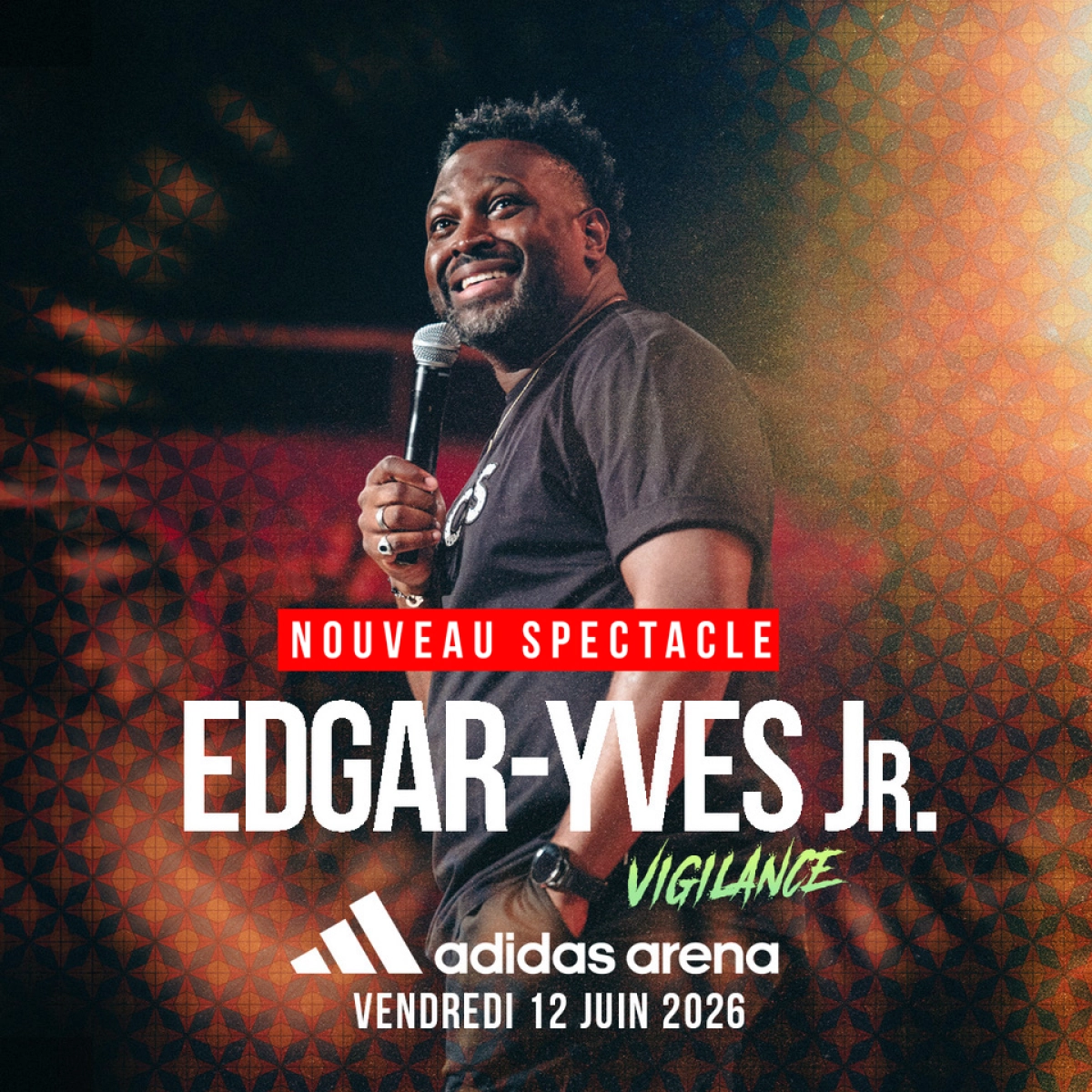 Edgar-Yves en Adidas Arena Tickets