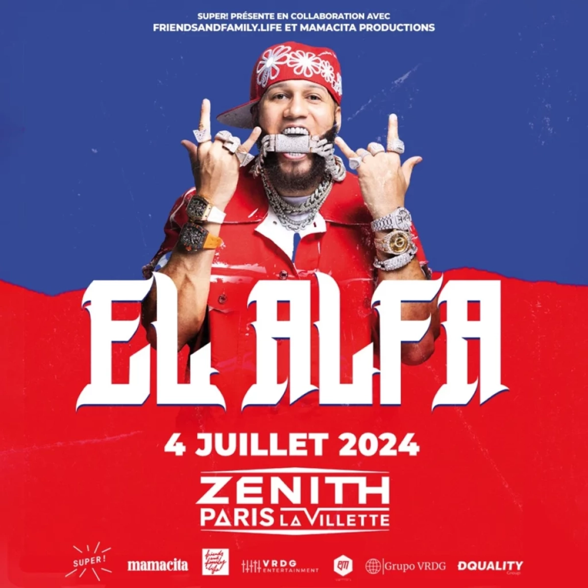 El Alfa at Zenith Paris Tickets