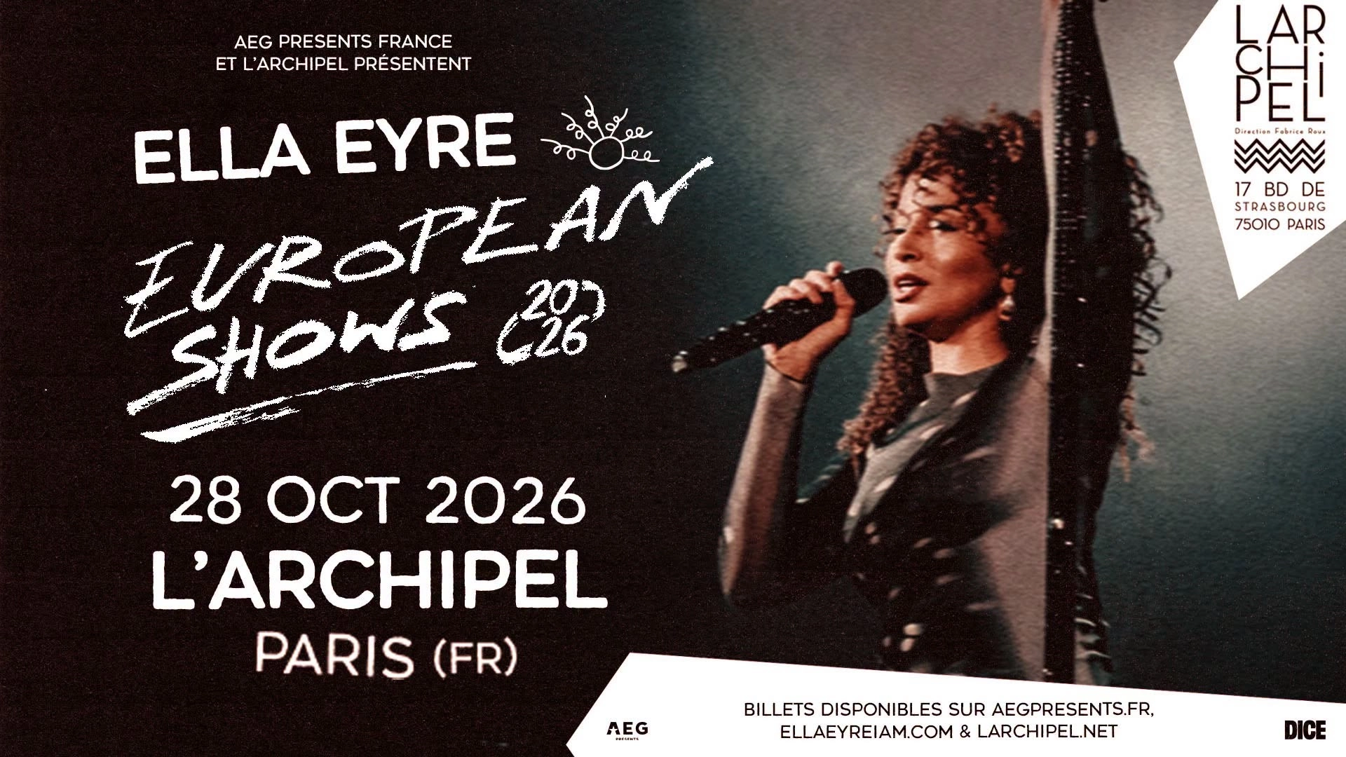 Ella Eyre in der L'Archipel Paris Tickets