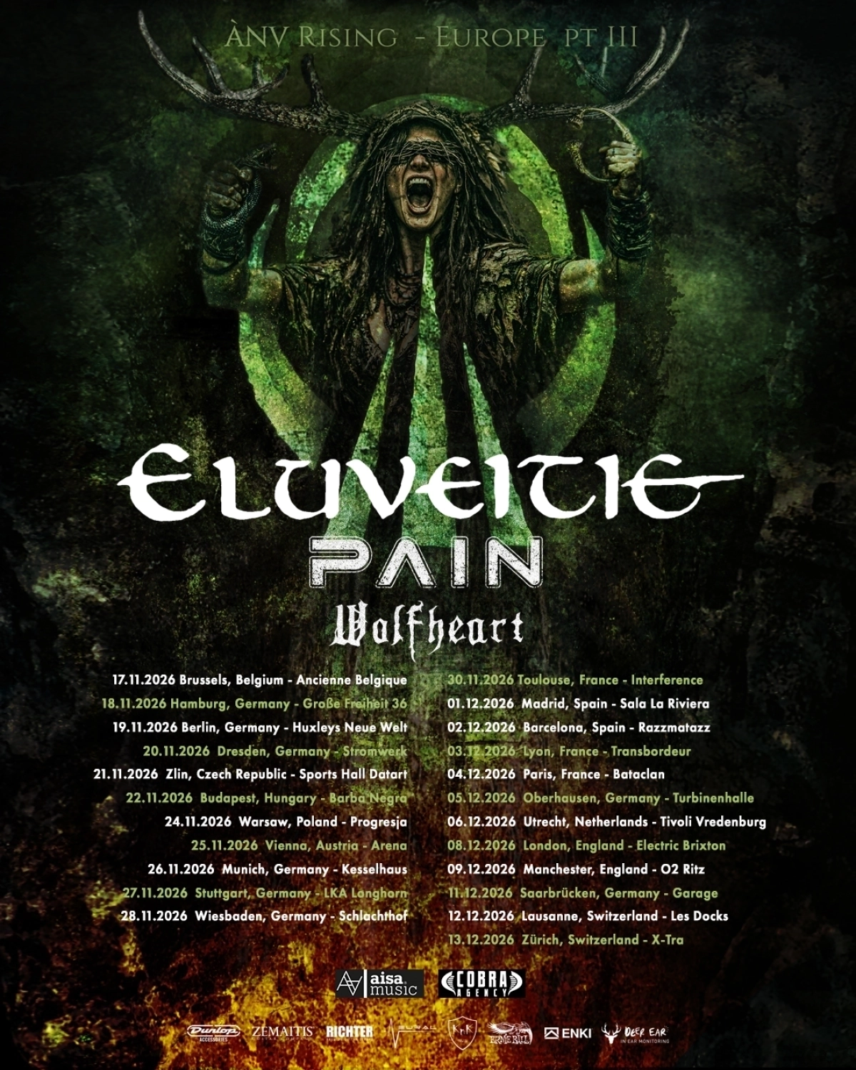 Eluveitie at La Riviera Tickets