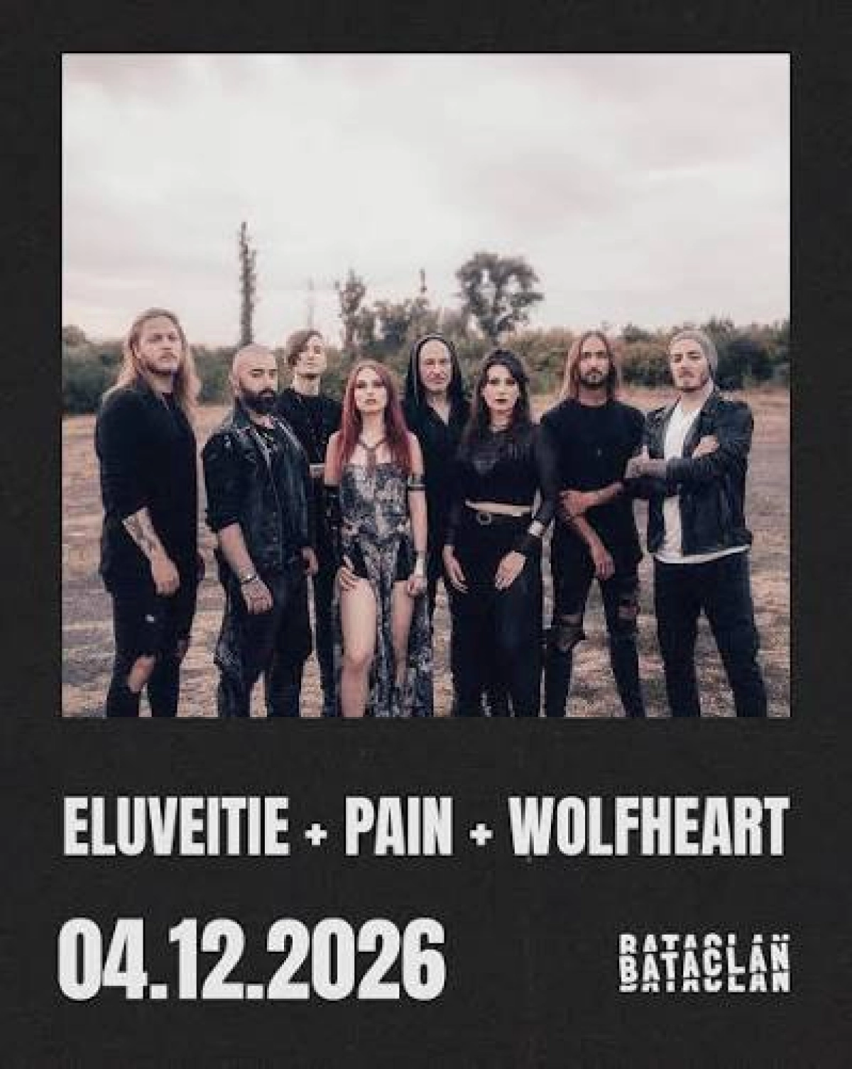 Eluveitie - Pain - Wolfheart al Bataclan Tickets