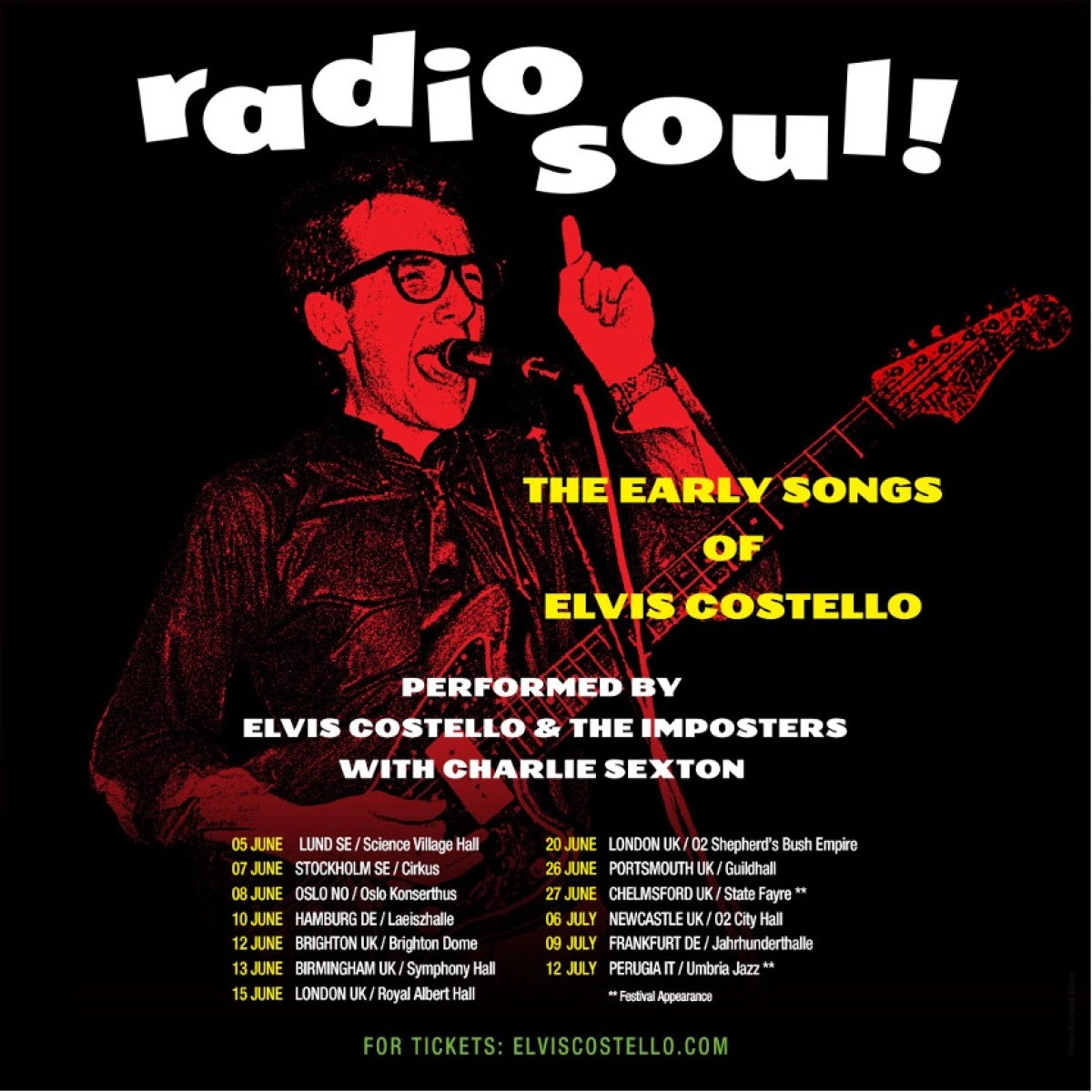 Elvis Costello al Royal Albert Hall Tickets