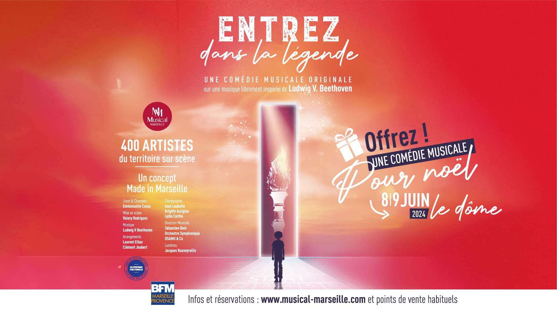 Billets Entrez Dans La Légende - Une Comédie Musicale Originale (Le Dome - Marseille)