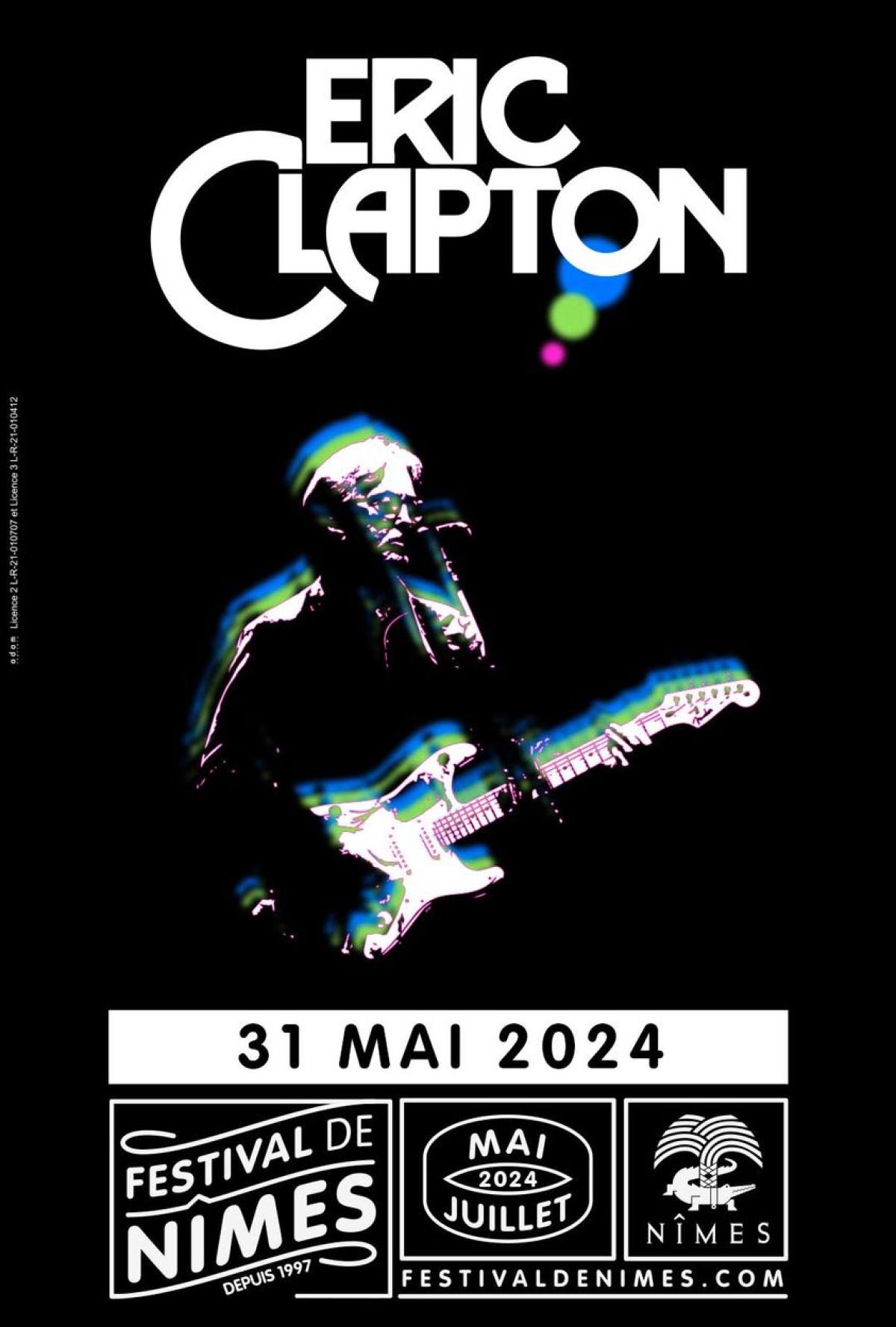 Billets Eric Clapton (Arenes de Nimes - Nimes)