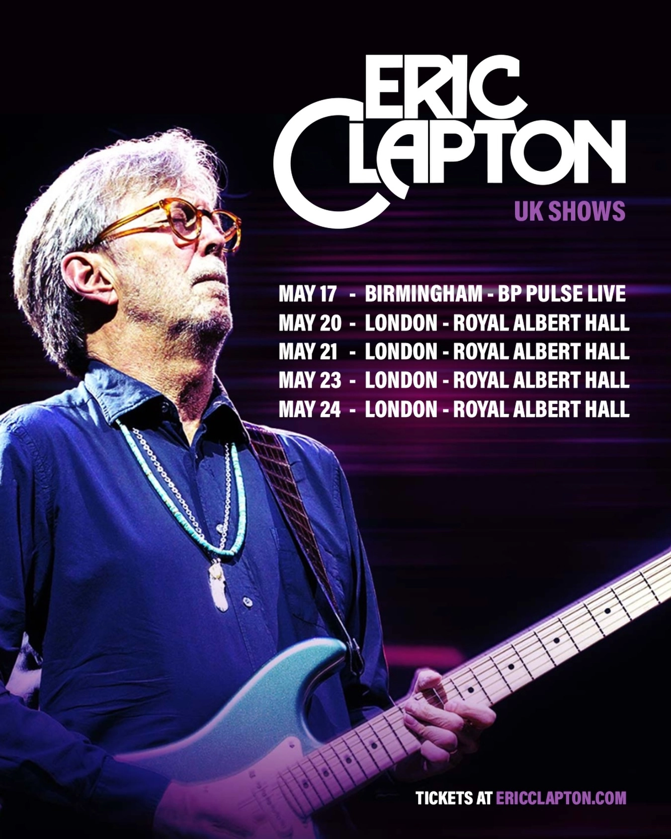 Eric Clapton at Royal Albert Hall Tickets