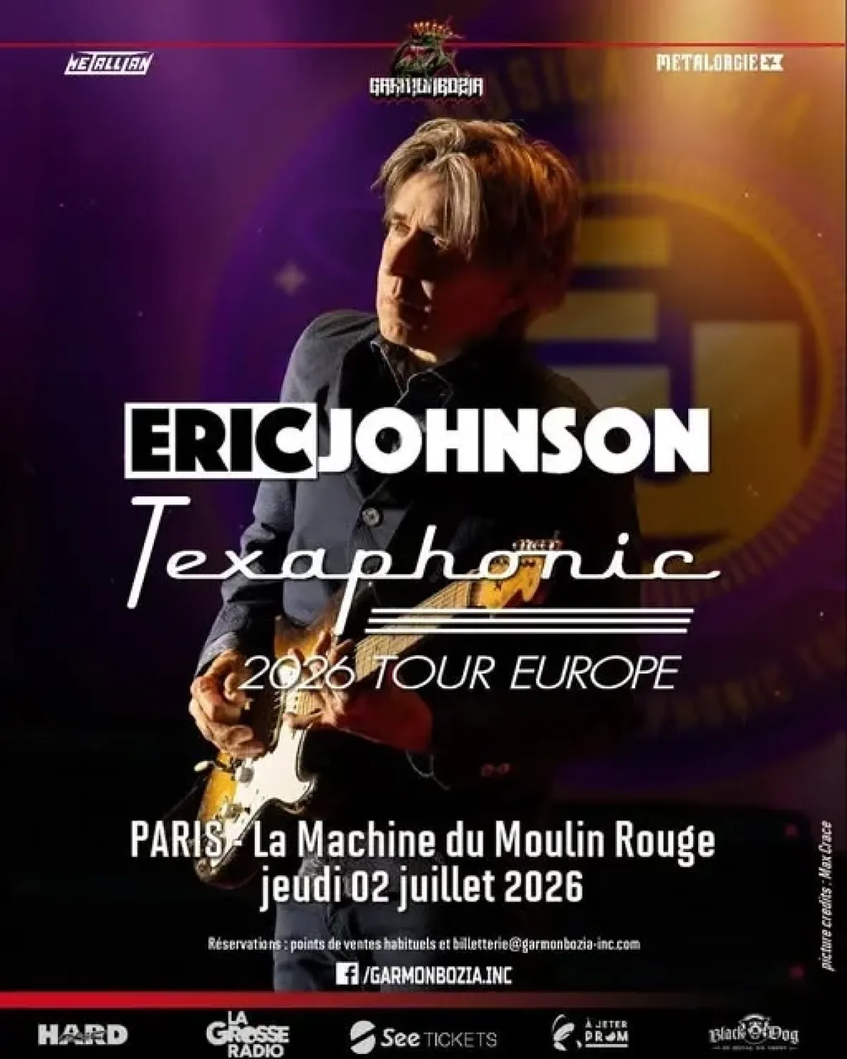 Eric Johnson en La Machine du Moulin Rouge Tickets