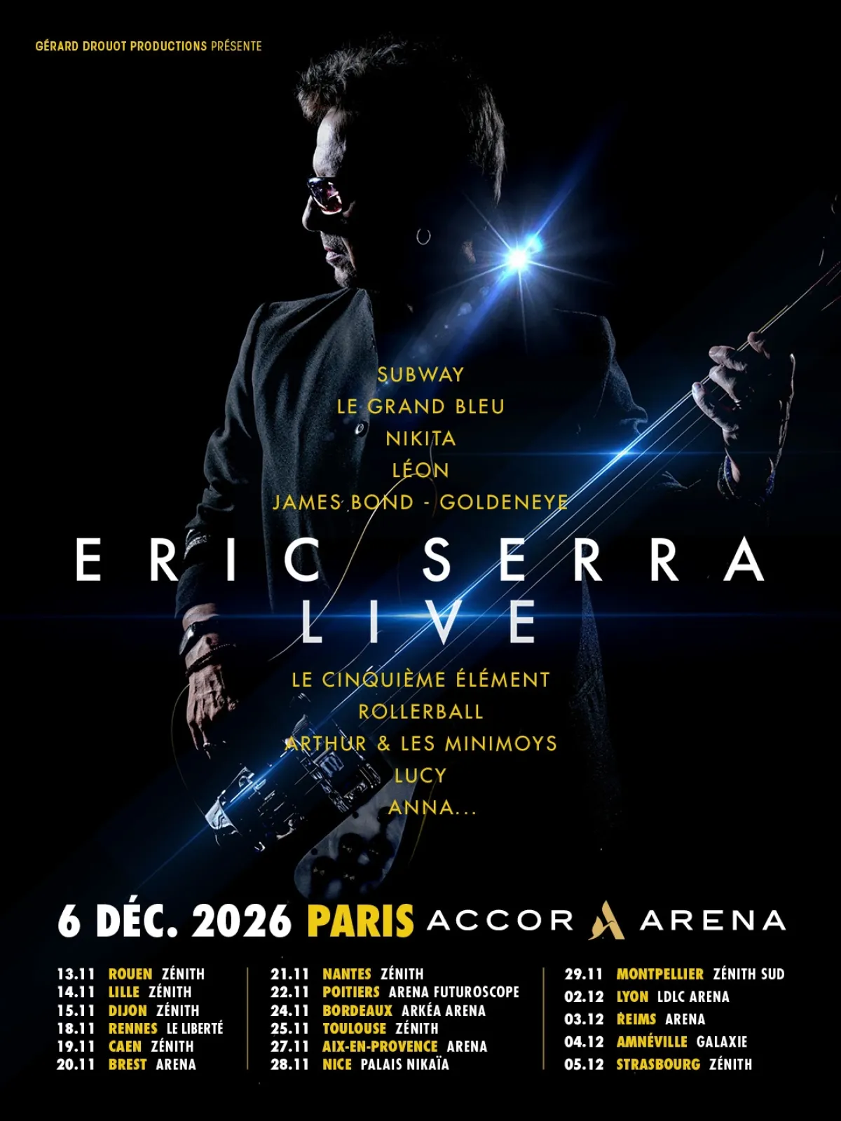 Billets Eric Serra (Accor Arena - Paris)