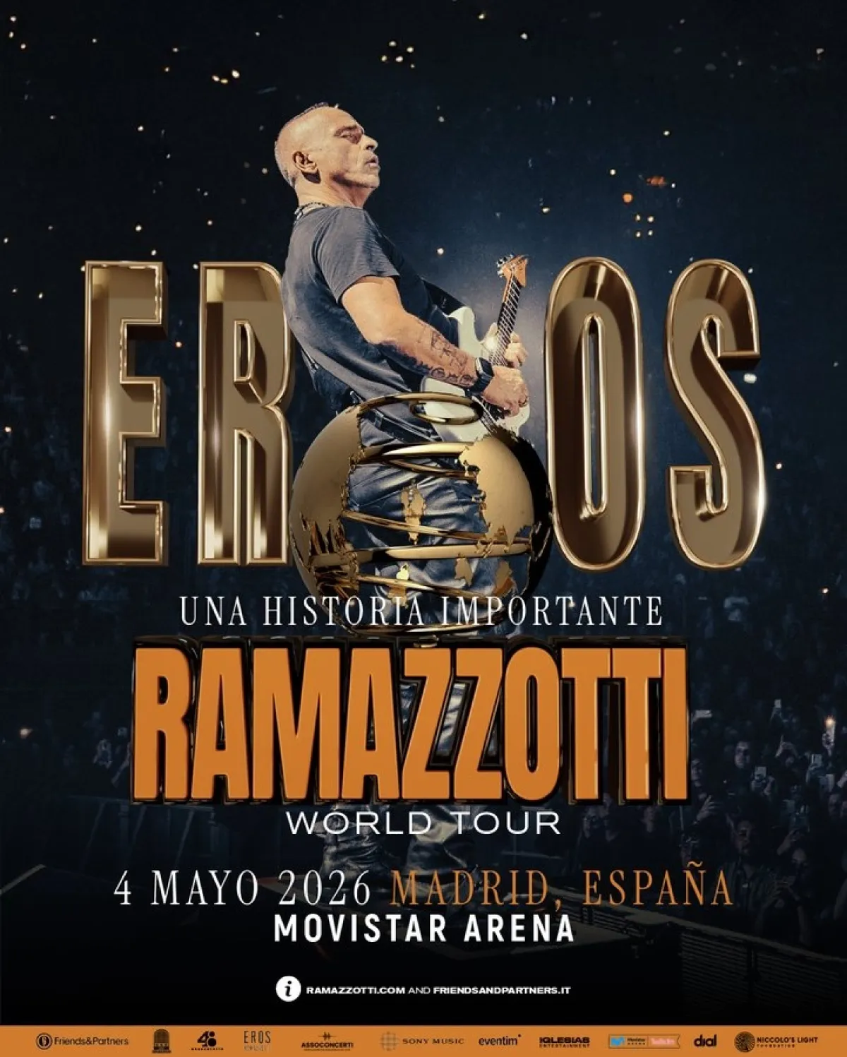 Billets Eros Ramazzotti (Movistar Arena Madrid - Madrid)
