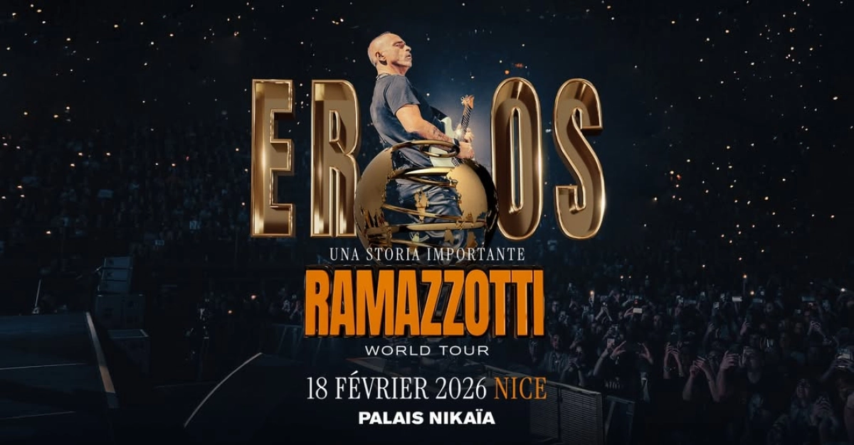 Billets Eros Ramazzotti (Palais Nikaia - Nice)