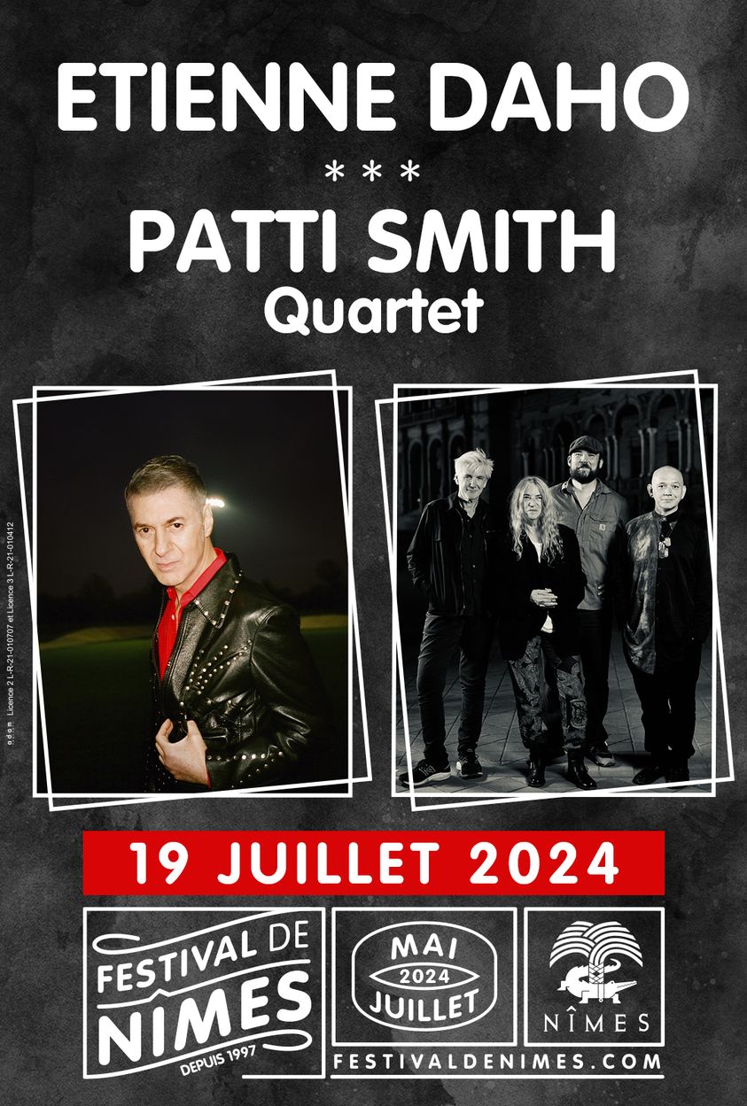 Billets Etienne Daho Patti Smith à Nimes (Arenes de Nimes) du 19