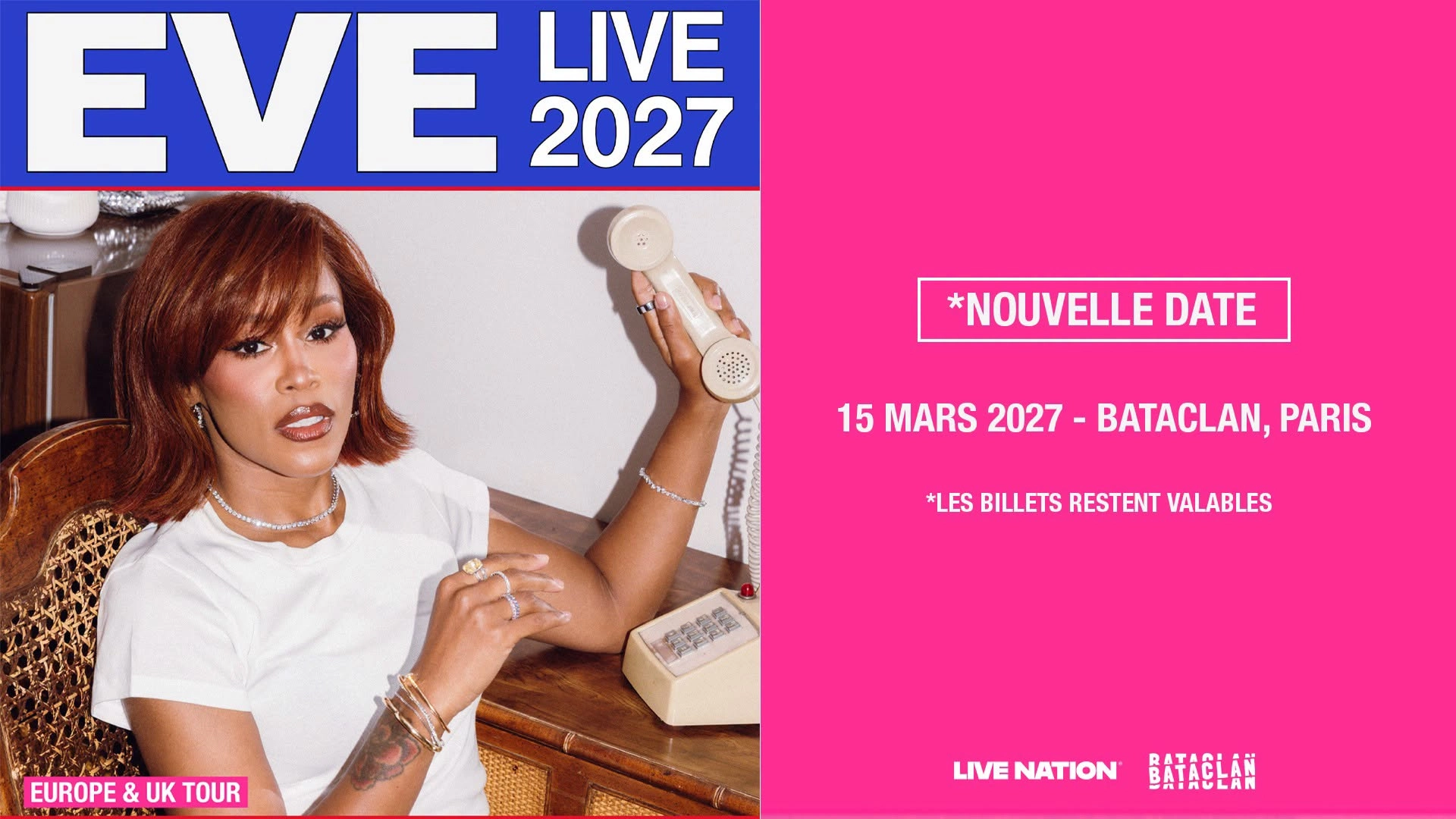 EVE al Bataclan Tickets