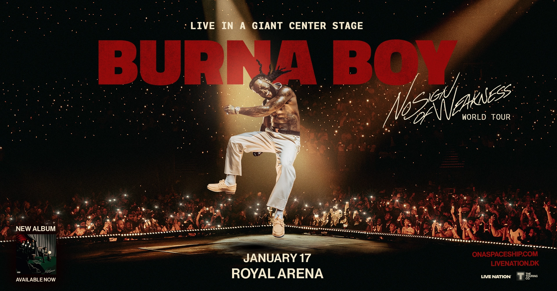 Billets Burna Boy (Royal Arena - Copenhague)