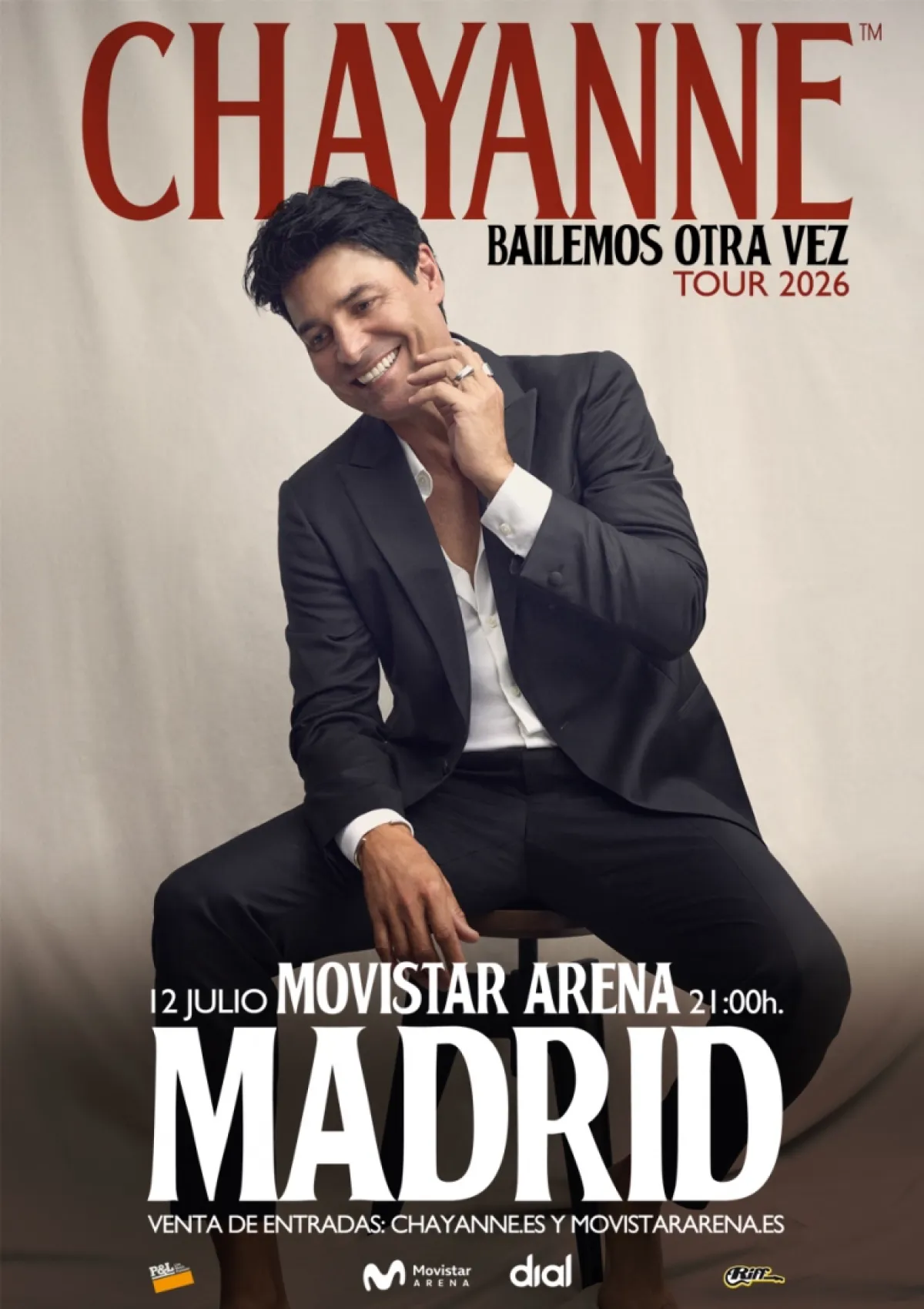 Chayanne en Movistar Arena Madrid Tickets