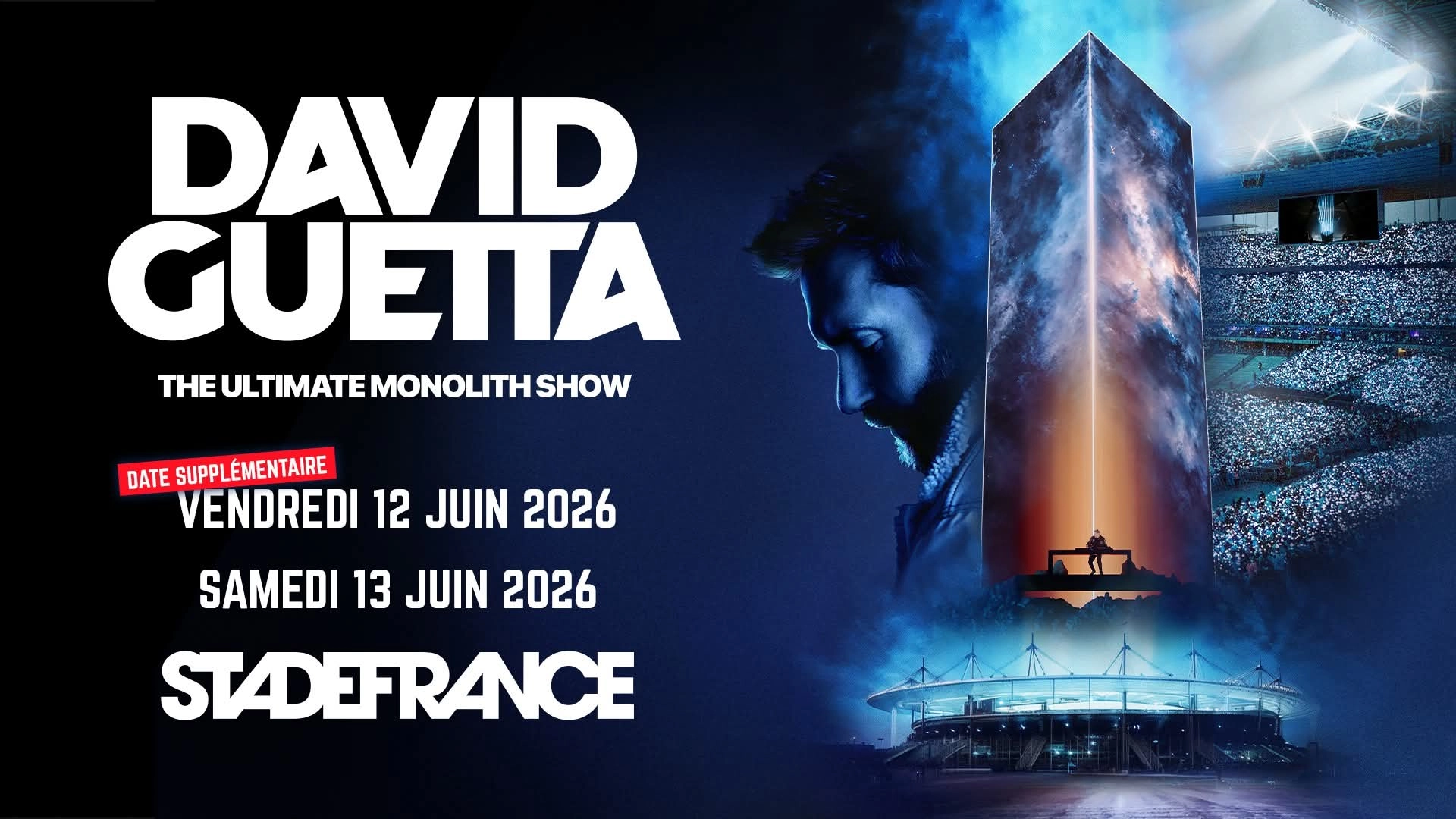 Billets David Guetta (Stade de France - Paris)