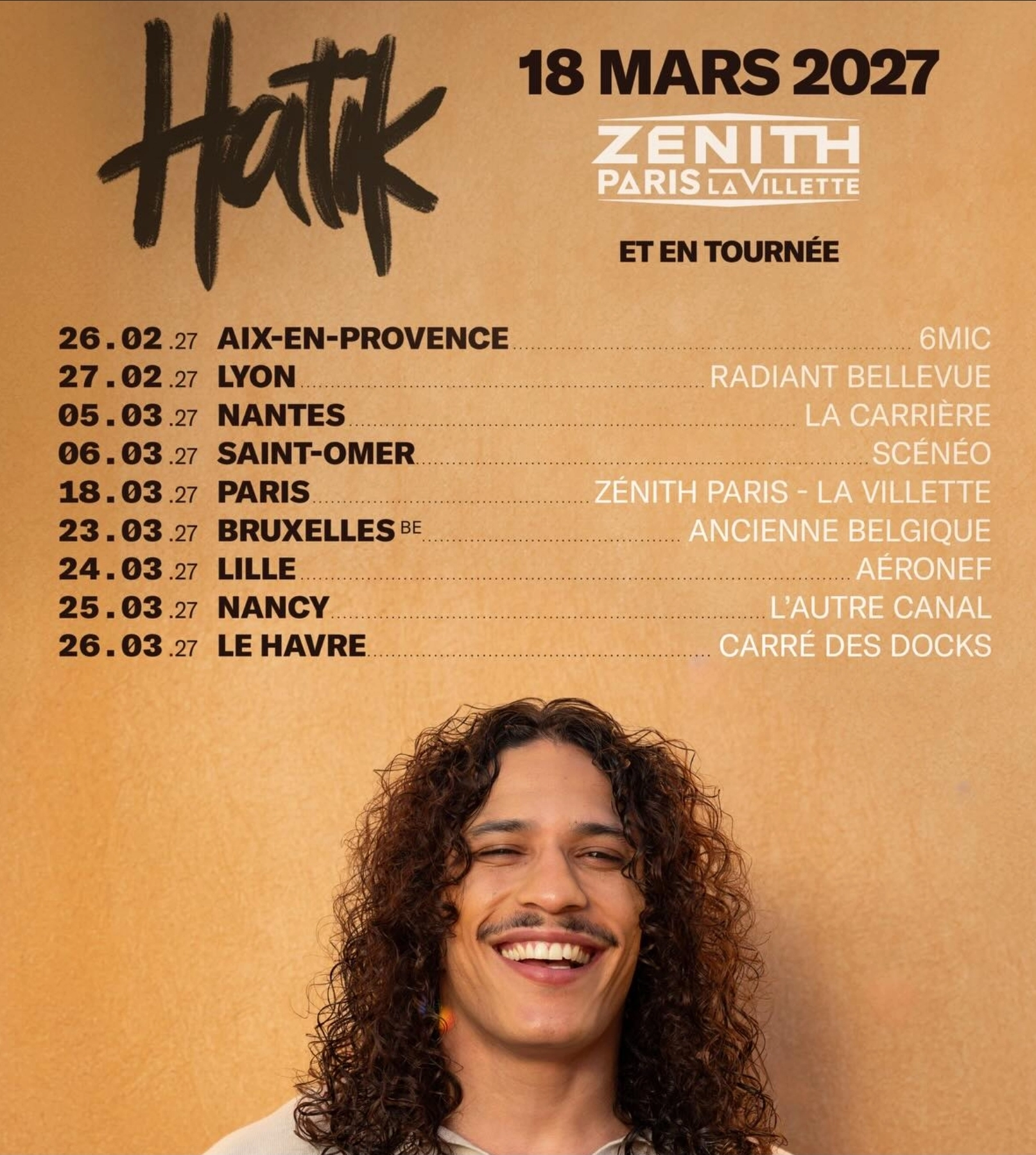 Billets Hatik (Zenith Paris - Paris)