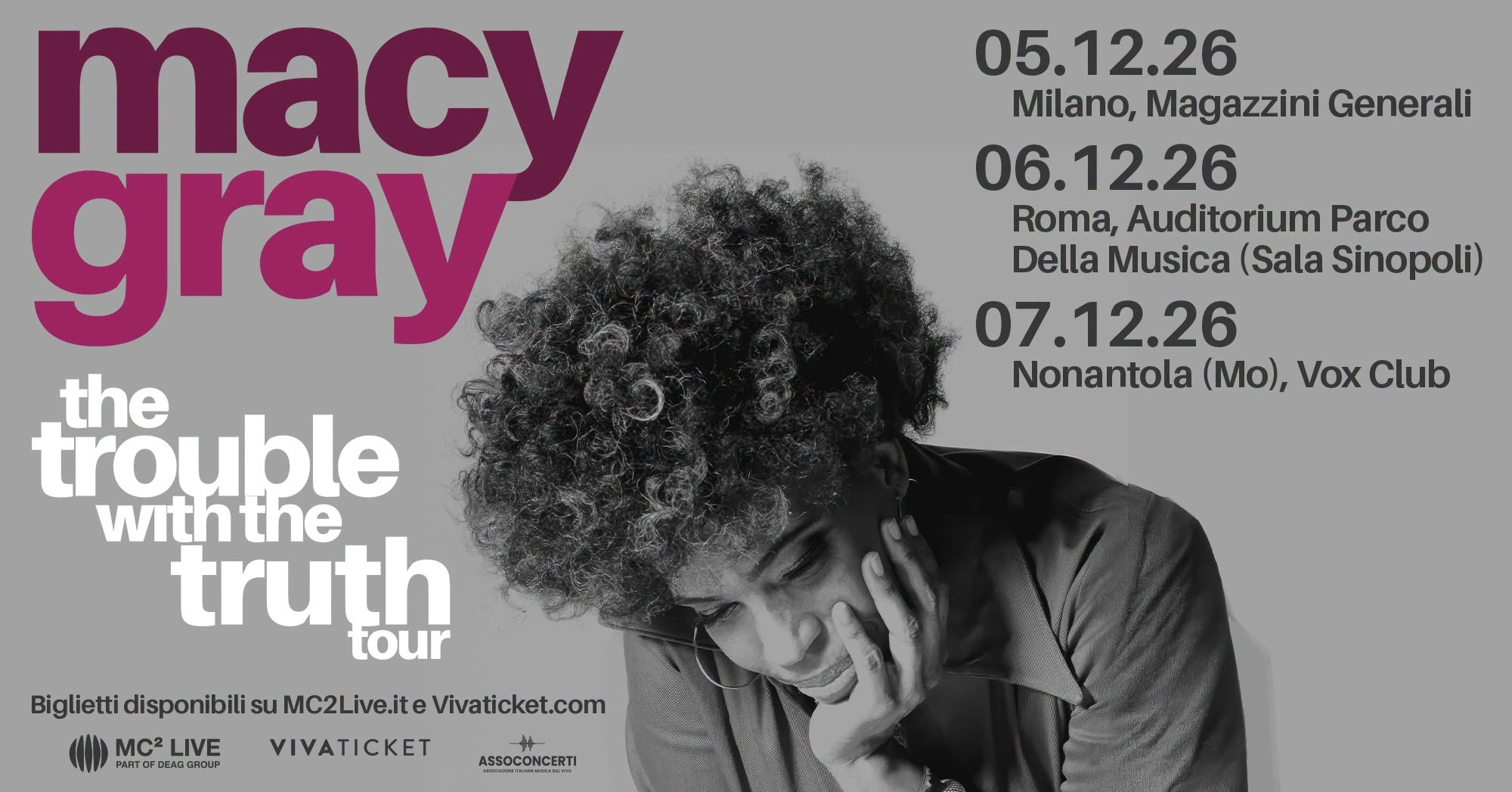 Macy Gray en Magazzini Generali Tickets