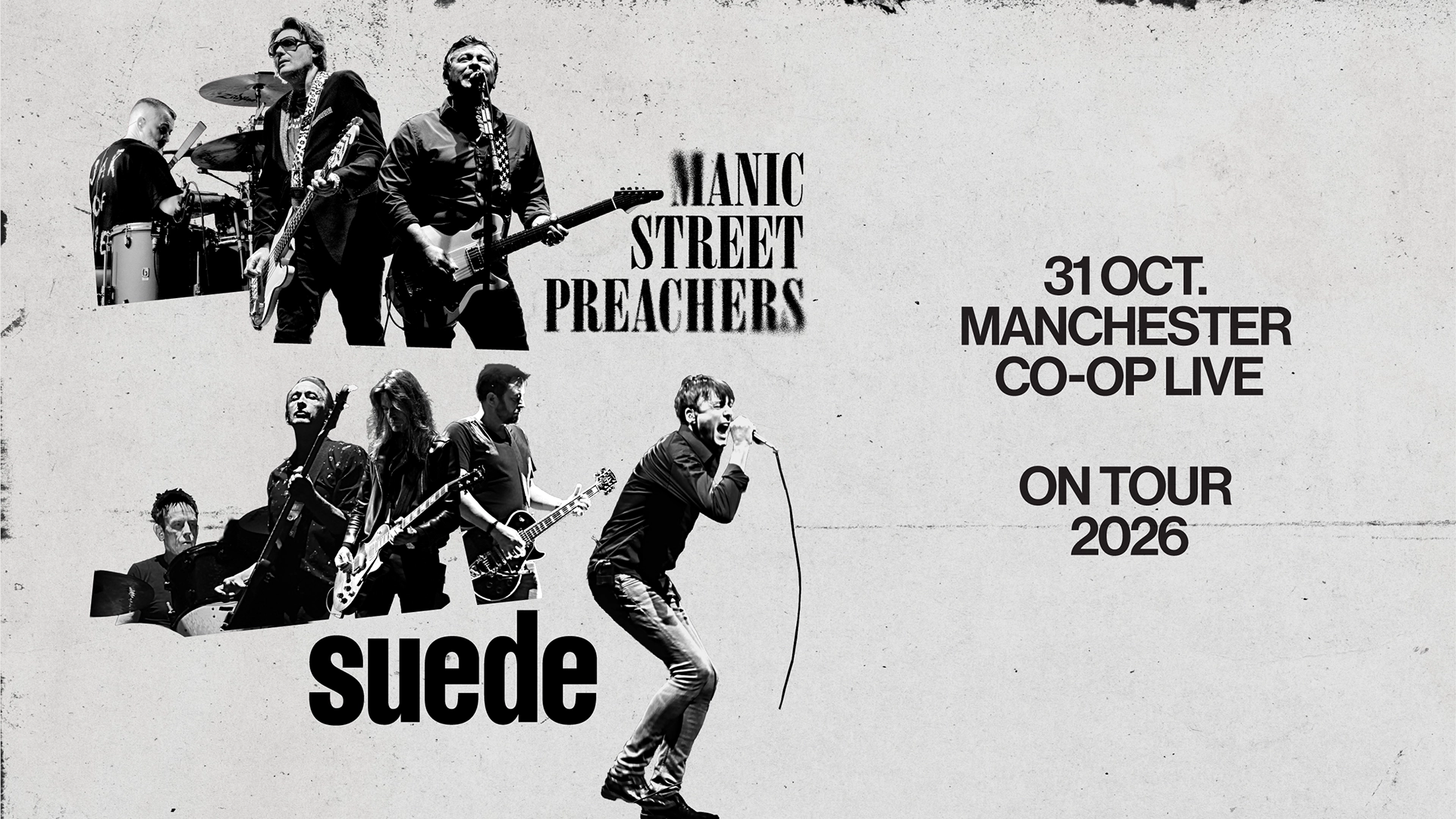 Manic Street Preachers - Suede at Co-op Live Tickets