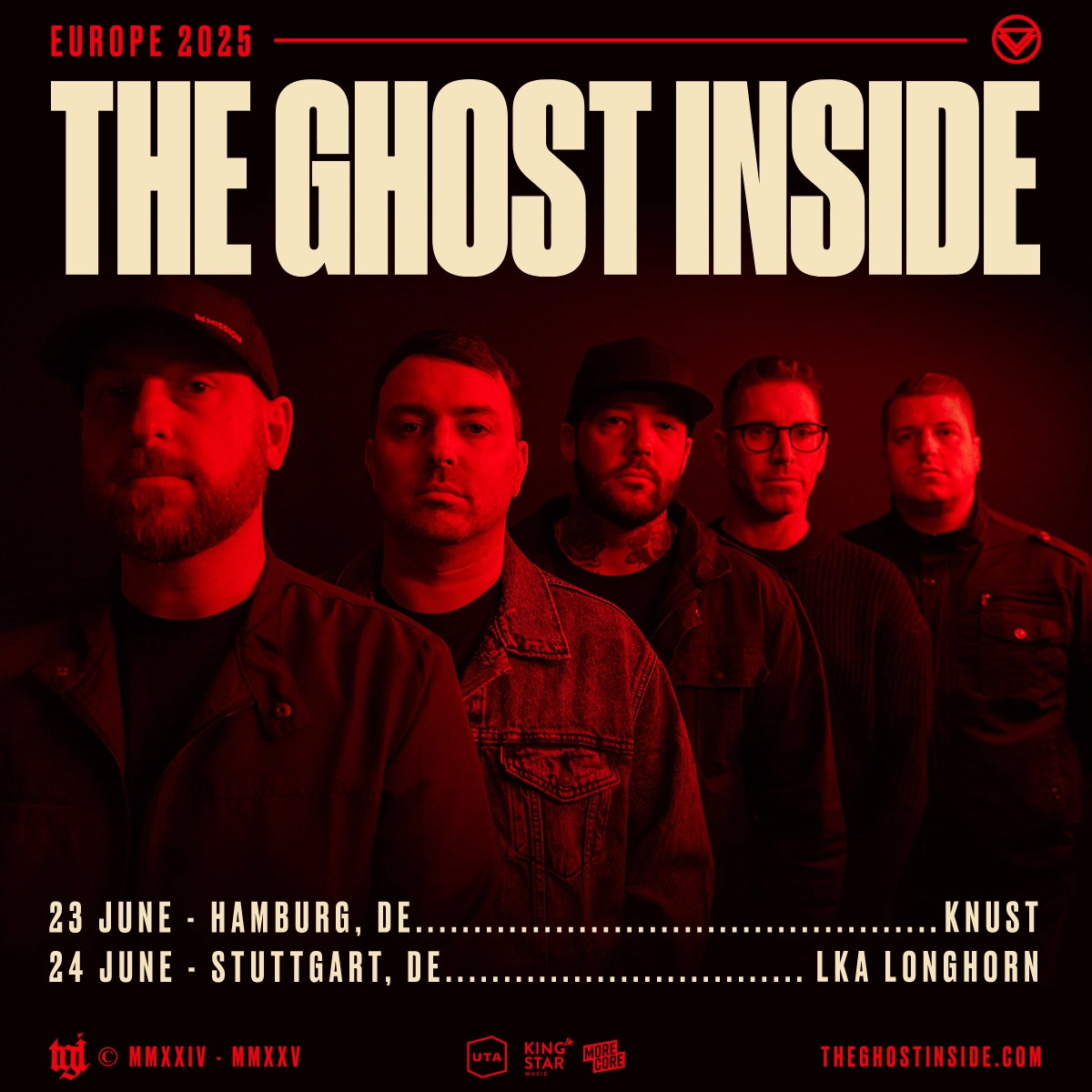 Billets The Ghost Inside (LKA Longhorn - Stuttgart)