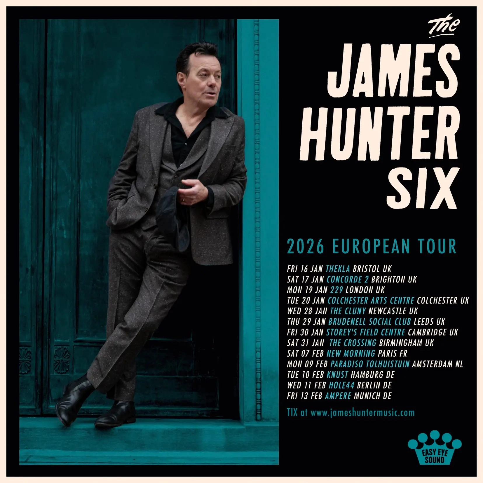 Billets The James Hunter Six (Knust - Hambourg)