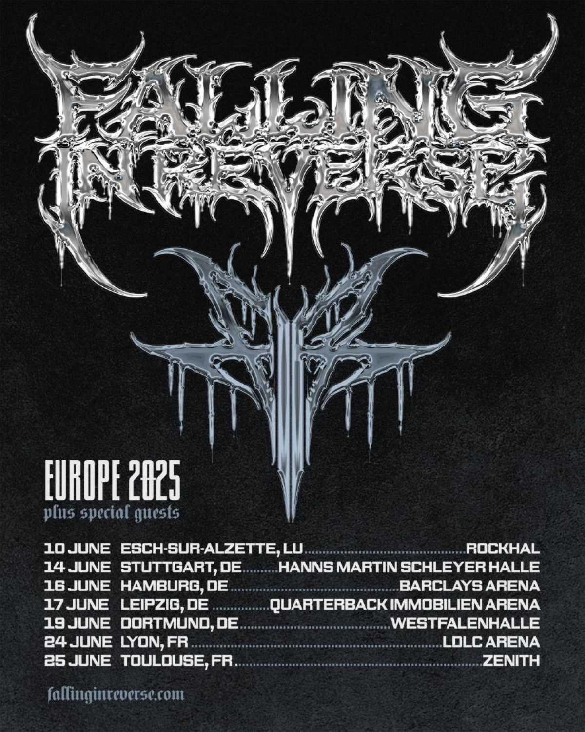 Billets Falling In Reverse (Quarterback Immobilien Arena - Leipzig)